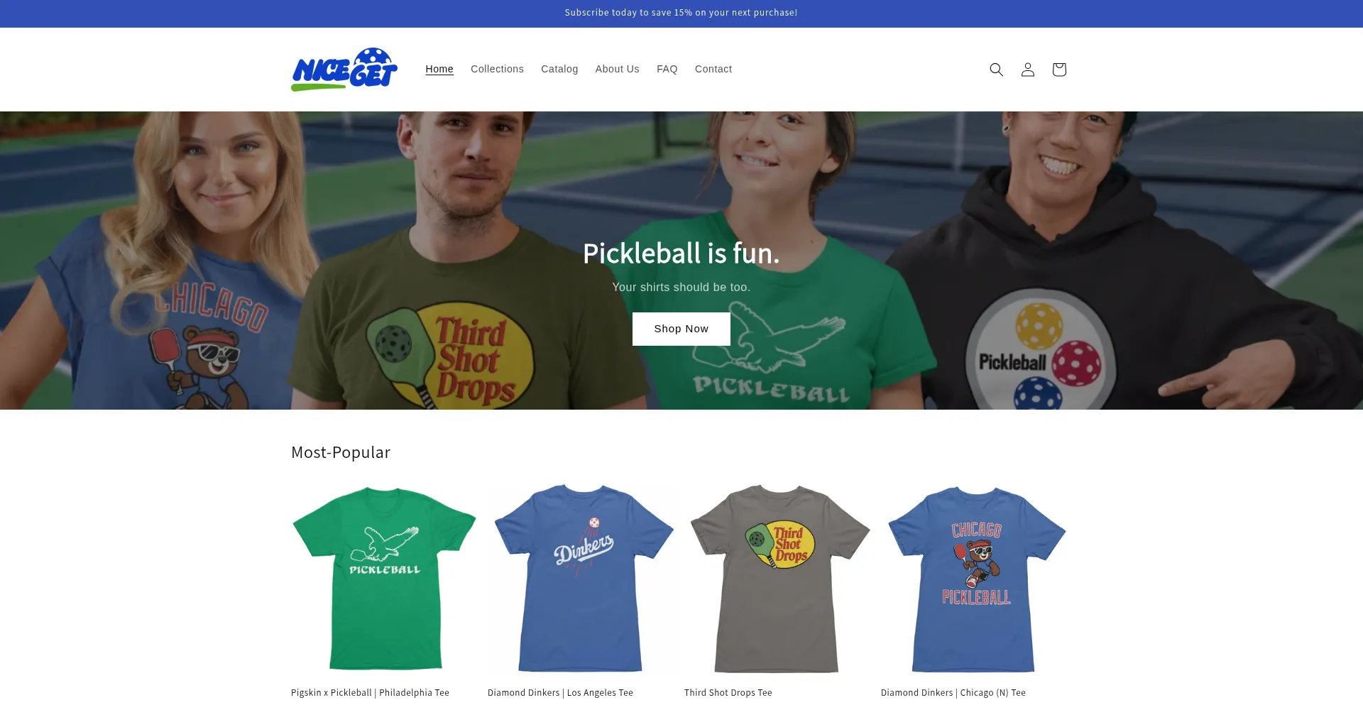 Website screenshot of Niceget.net