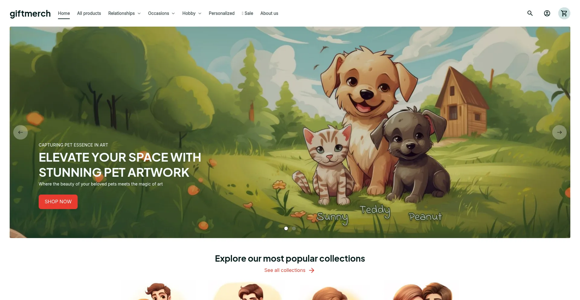 Website screenshot of Nicegiftmerch.com