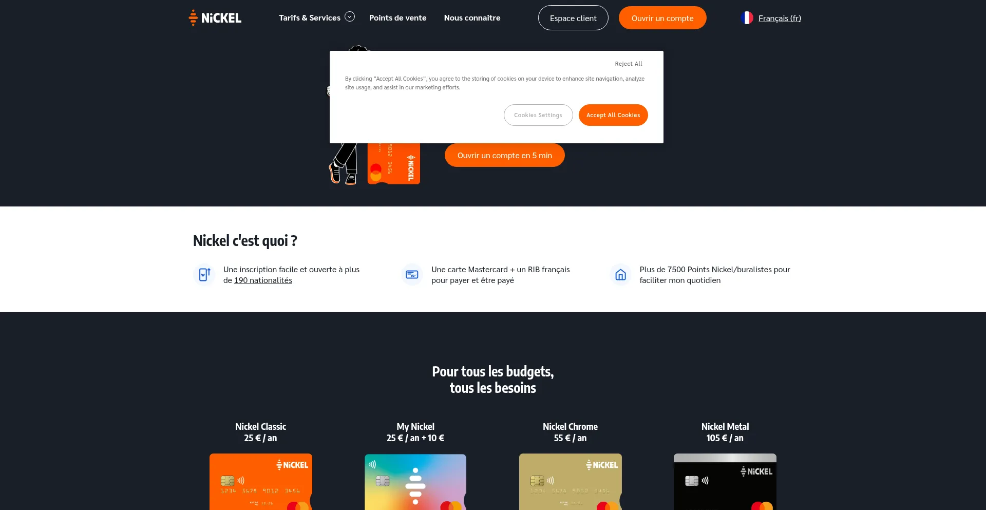 Nickel.eu Screenshot