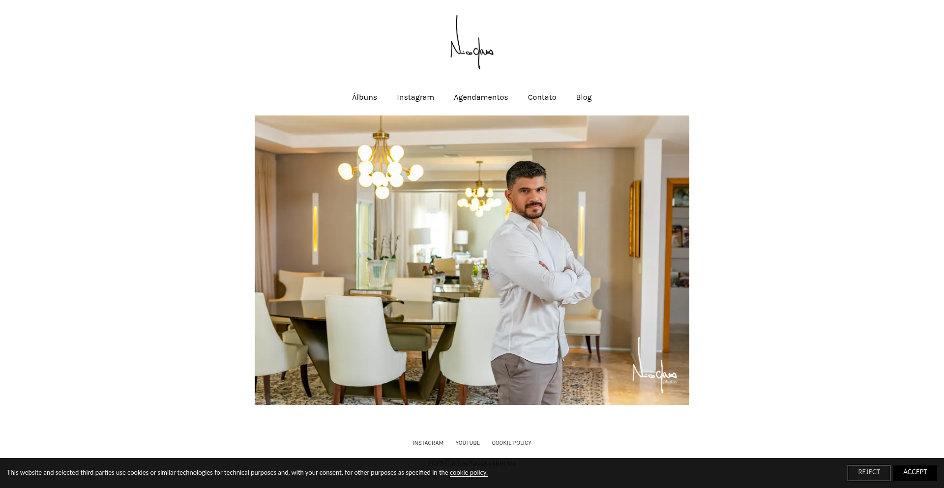 Website screenshot of Nicochaves.vsble.me