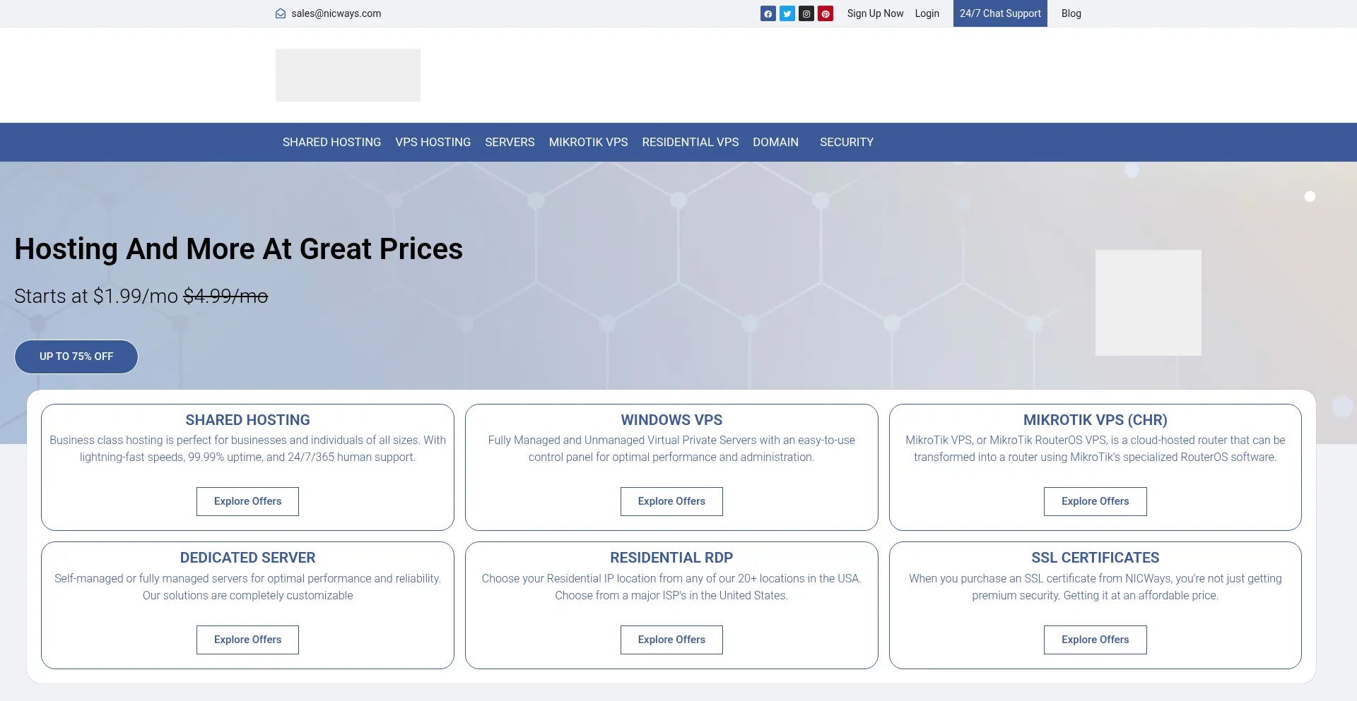 Nicways.com Screenshot