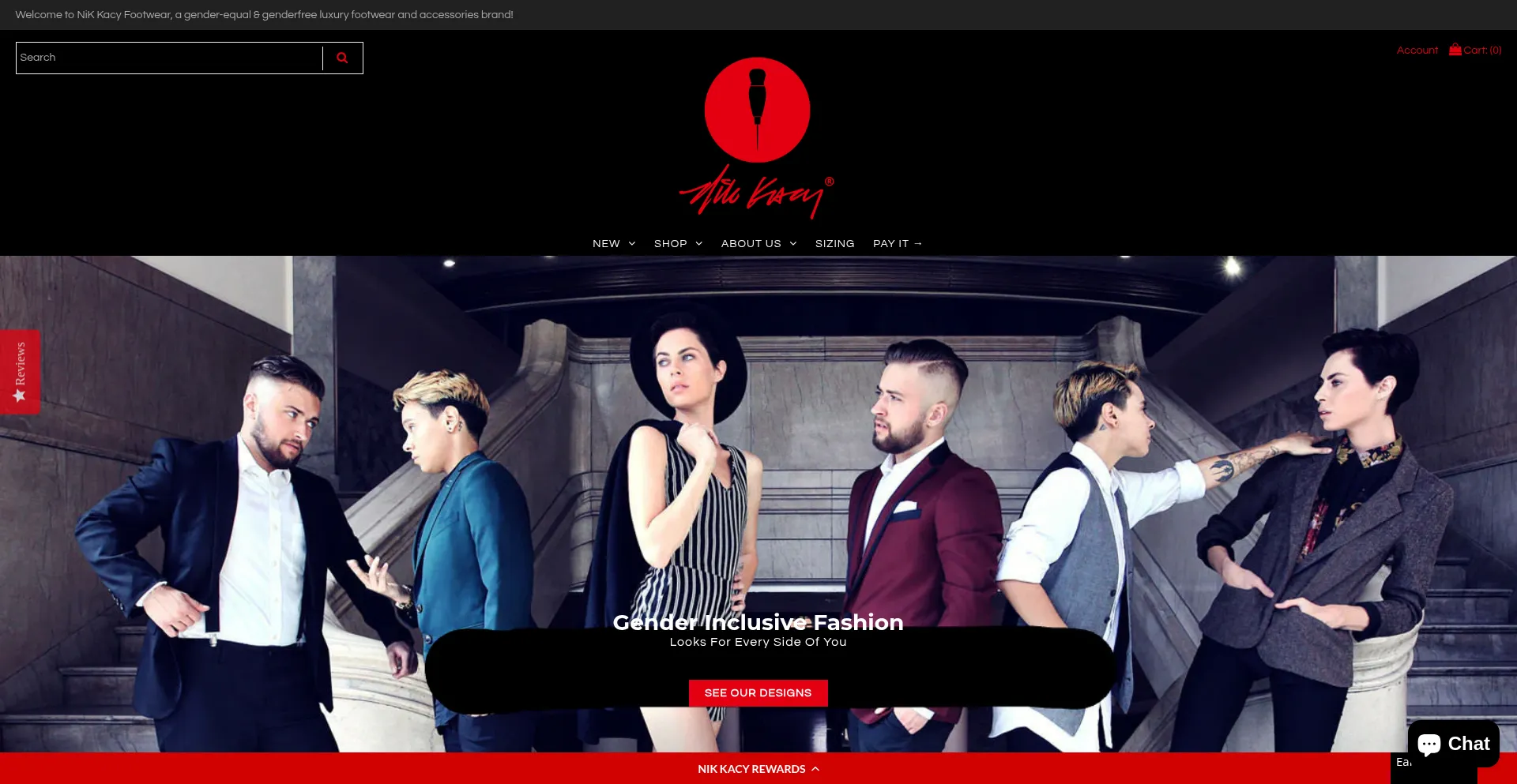 Website screenshot of Nikkacy.com