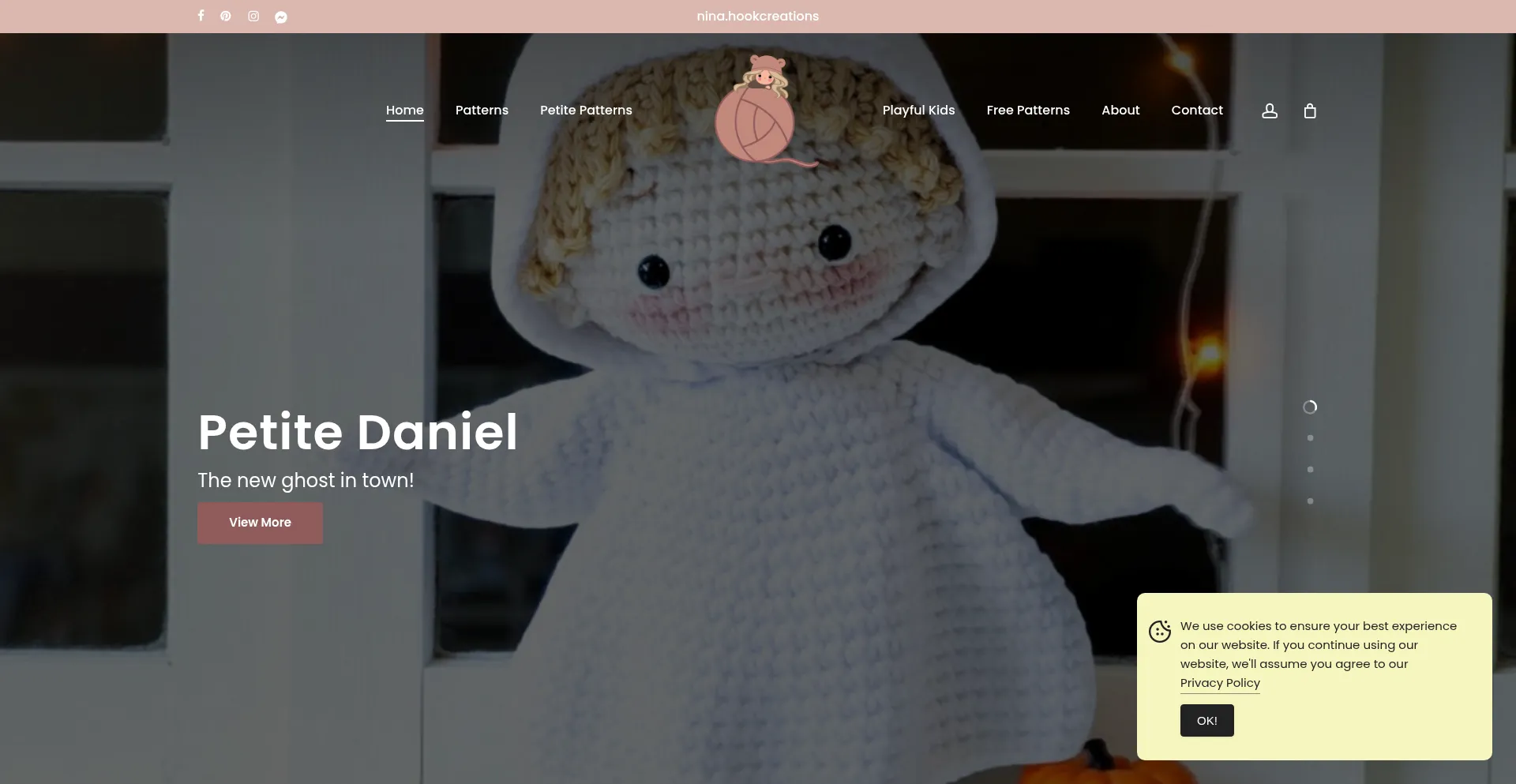 Ninahookcreations.com Screenshot