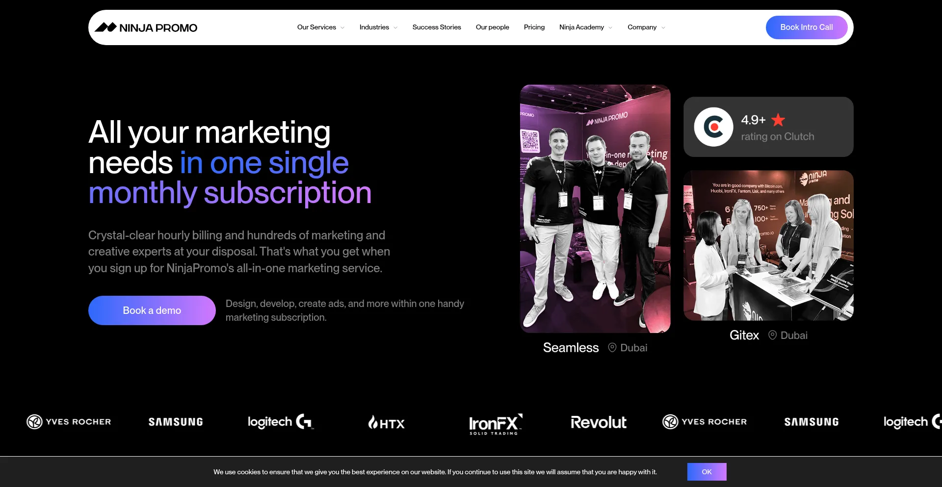 Ninjapromo.io Screenshot