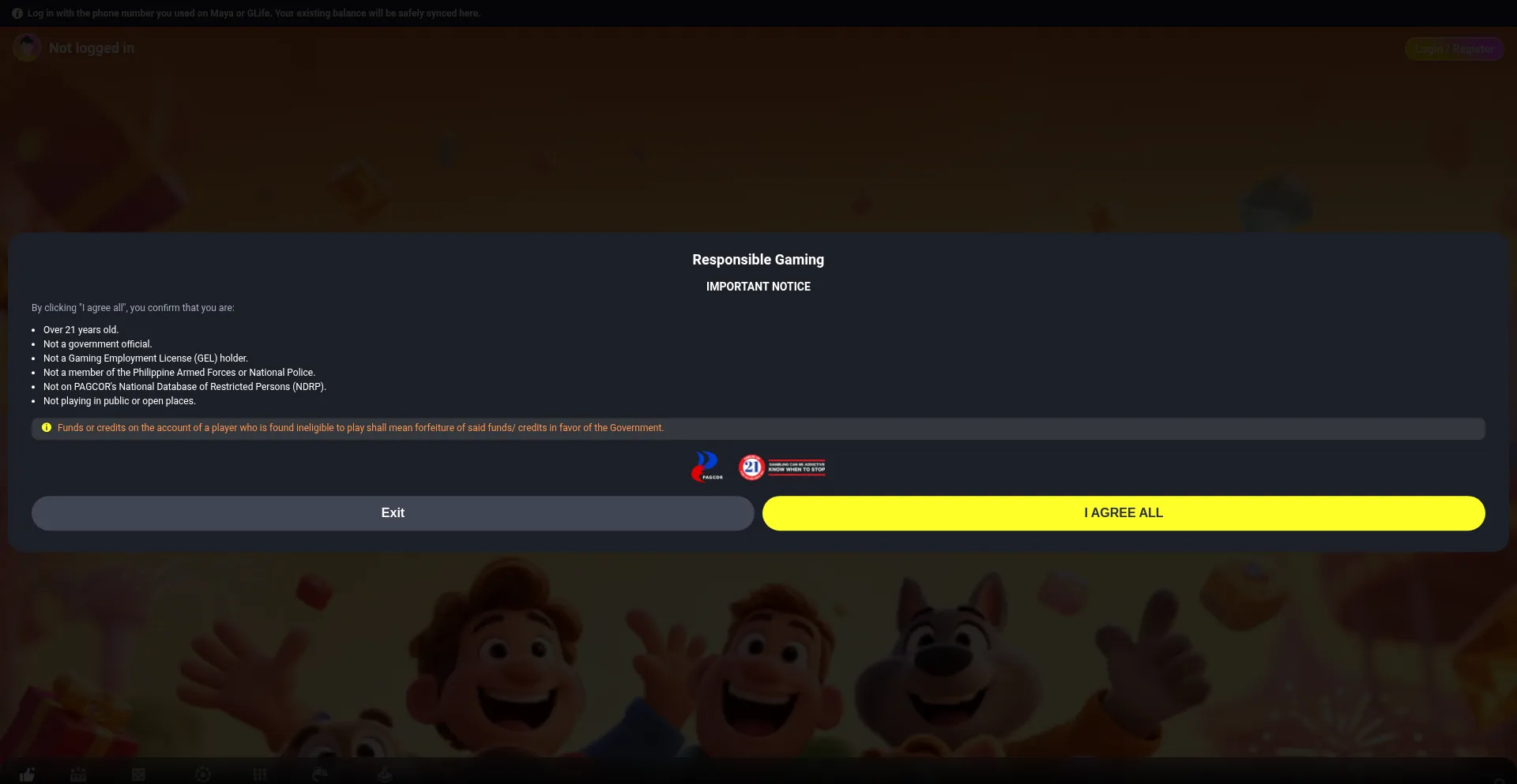Website screenshot of Ninogaming.com