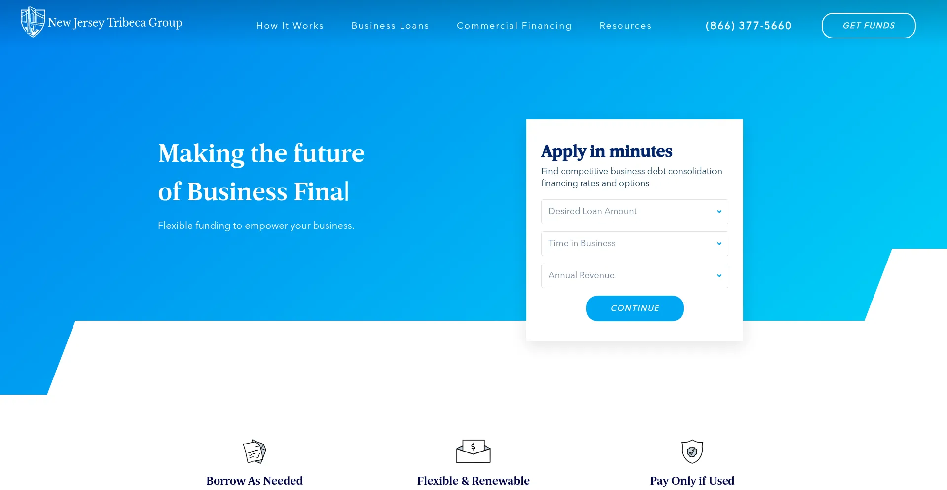 Website screenshot of Njtribecagroup.com