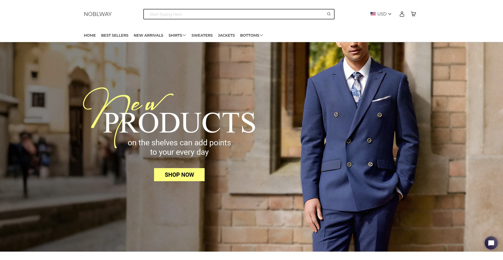 Website screenshot of Noblway.com