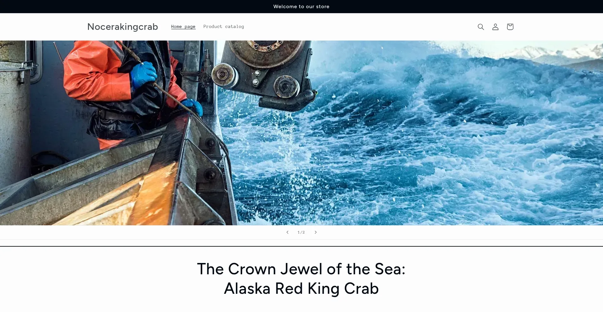 Nocerakingcrab.com Screenshot