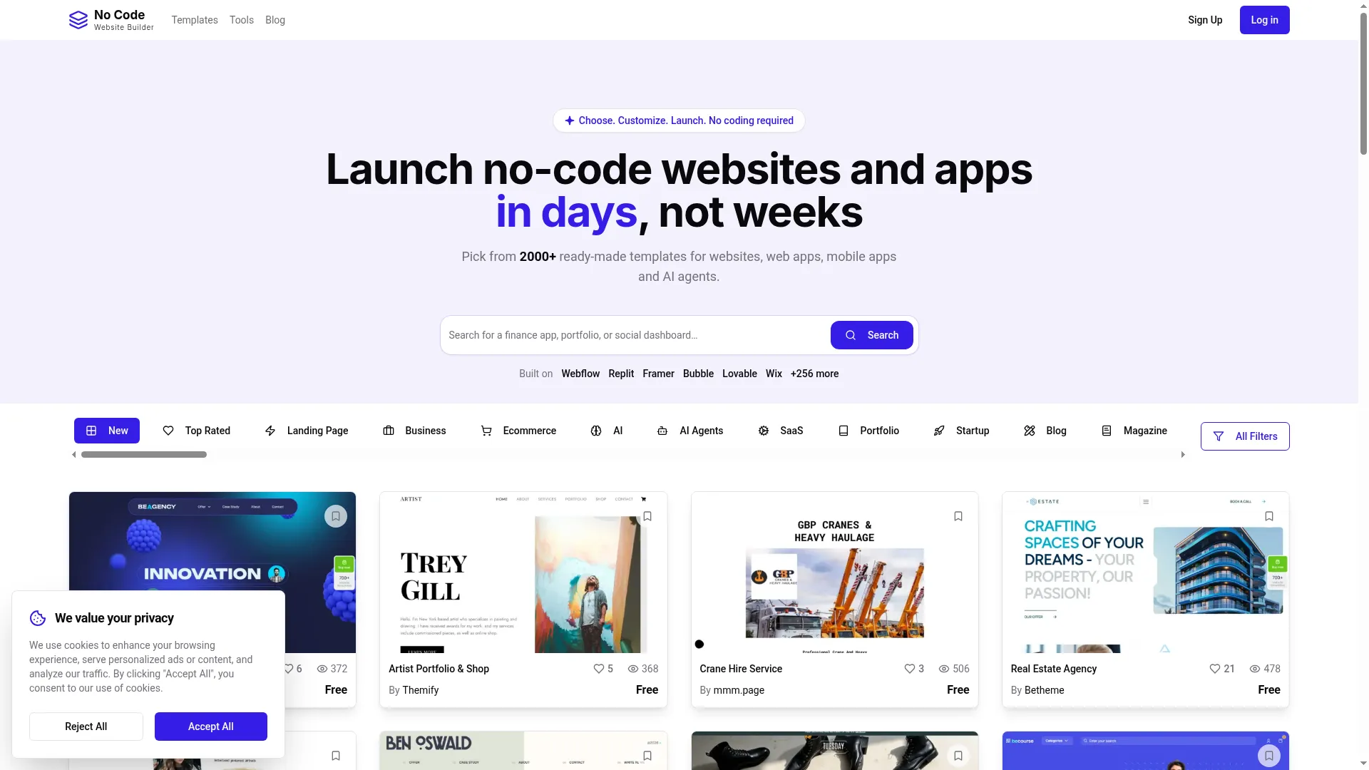 Nocodewebsitebuilder.com