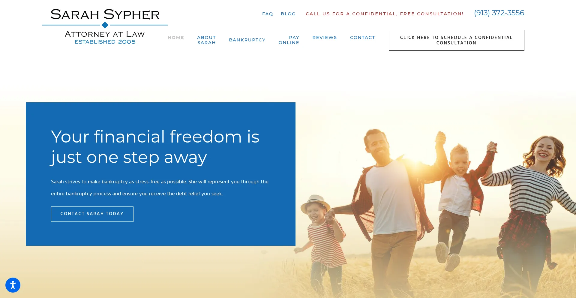 Website screenshot of Nodebtkc.com