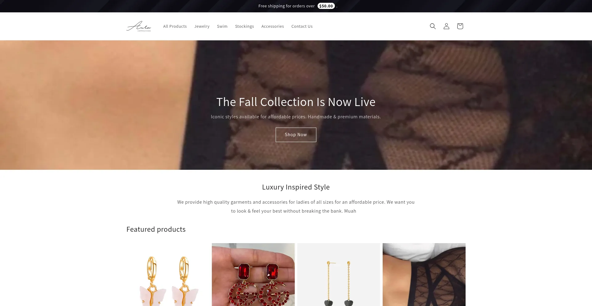 Website screenshot of Noir-boutique.com