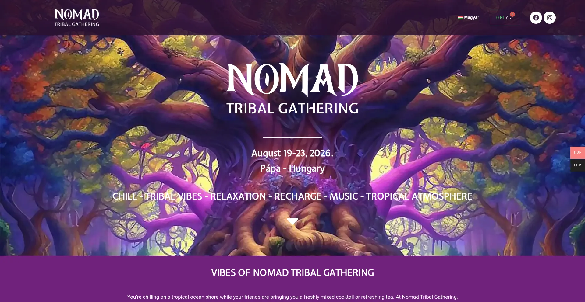 Nomadgathering.com Screenshot
