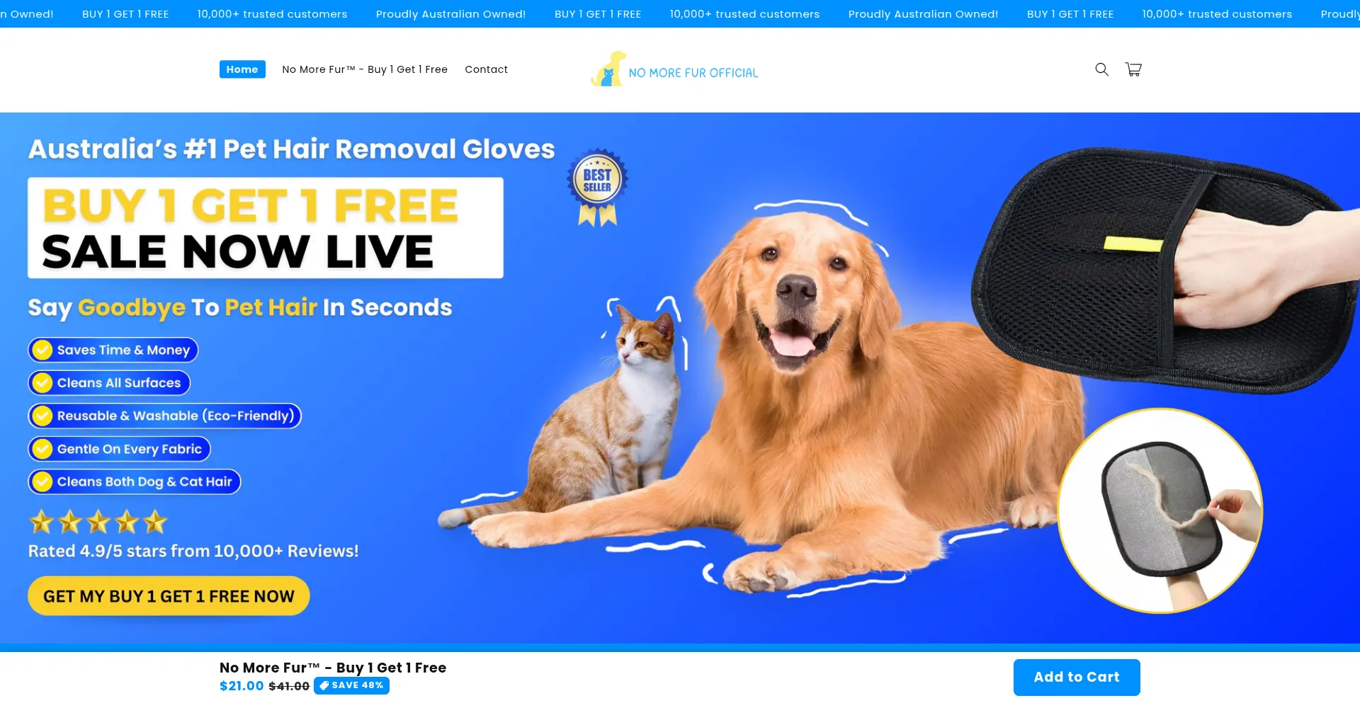 Nomorefurofficial.com Screenshot