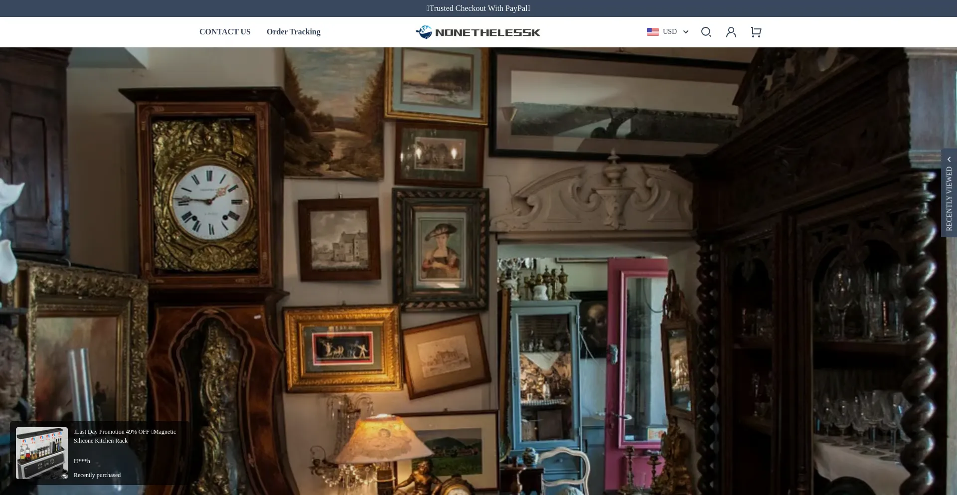 Website screenshot of Nonethelessk.com
