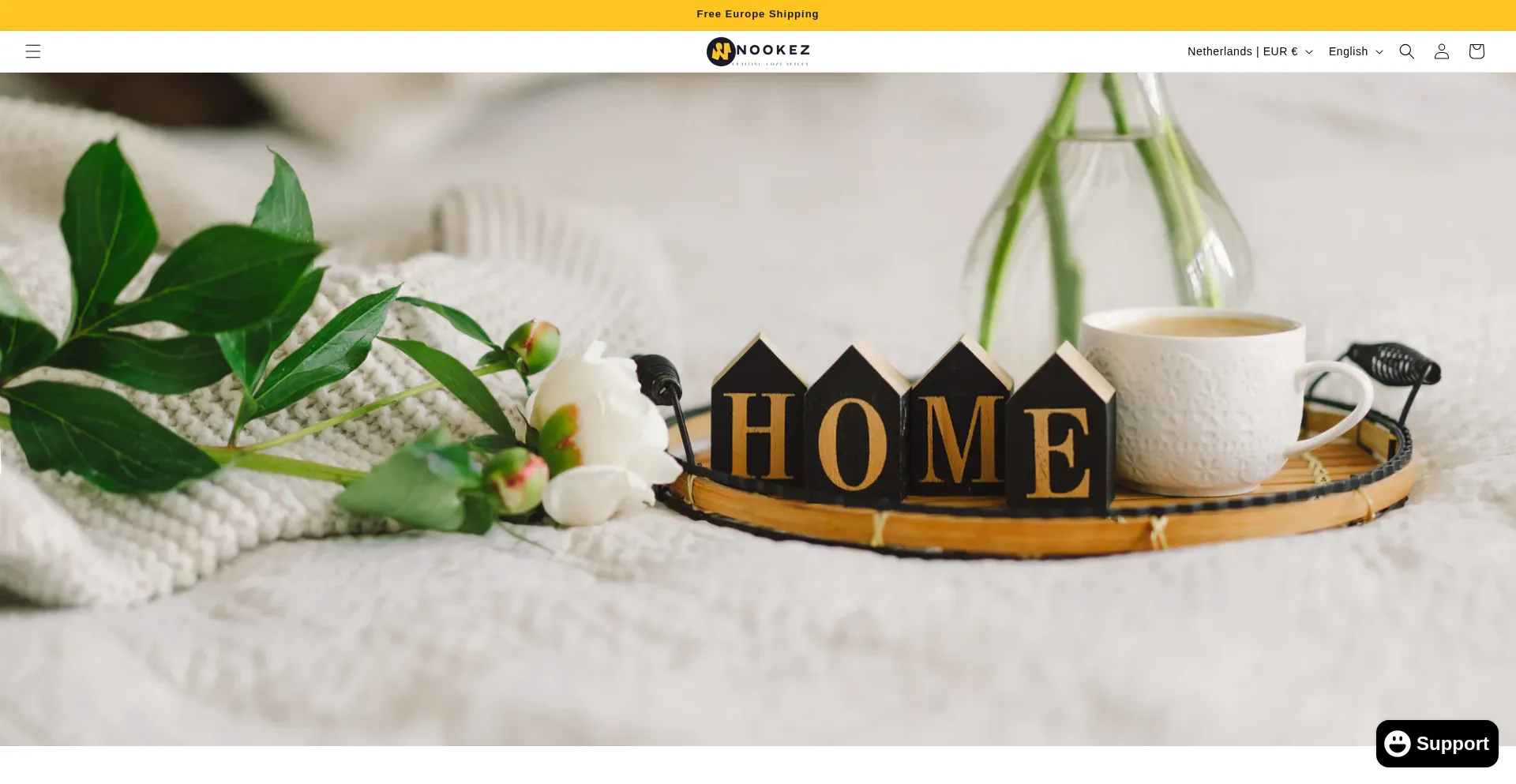 Website screenshot of Nookez.com