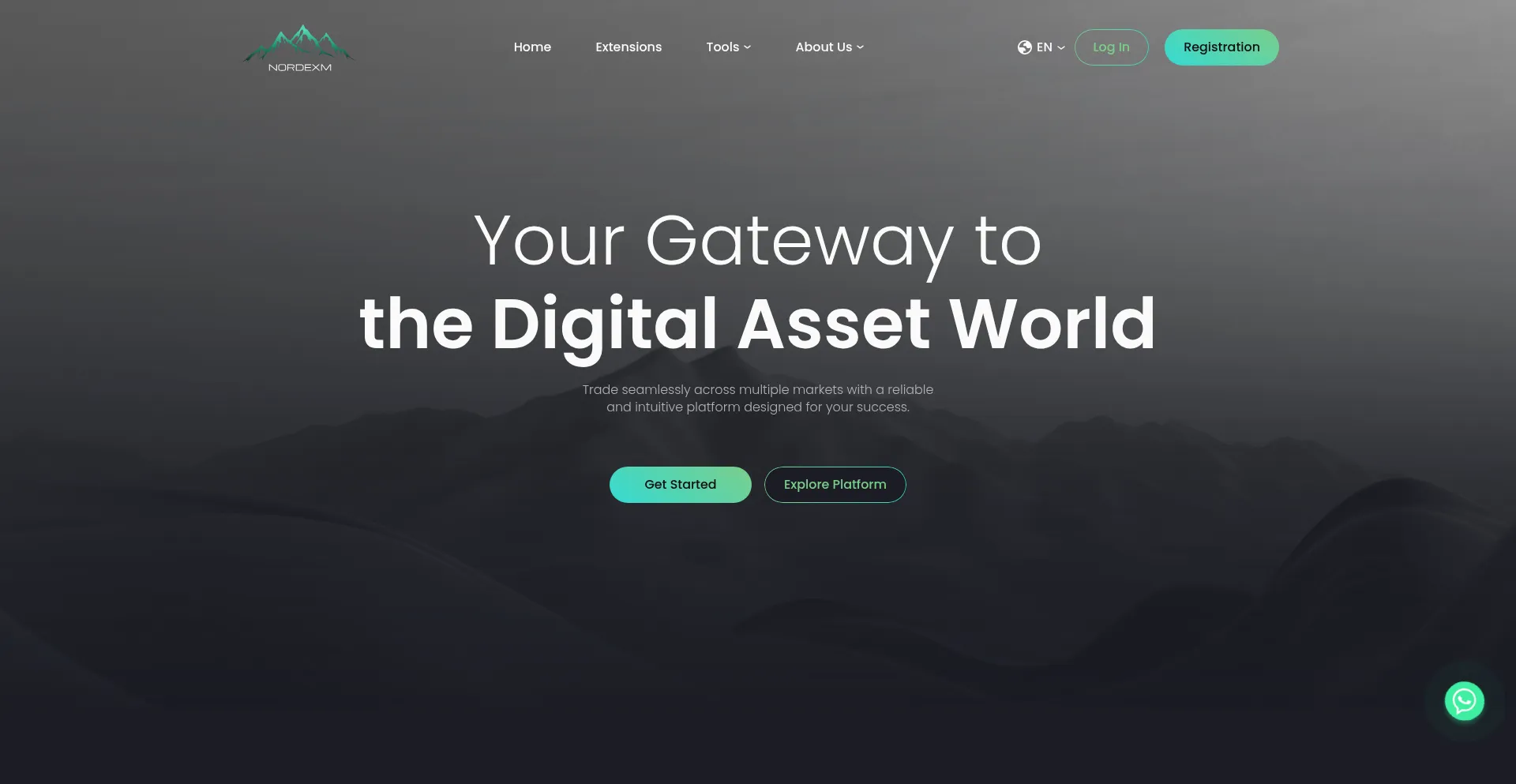 Website screenshot of Nordexm.com