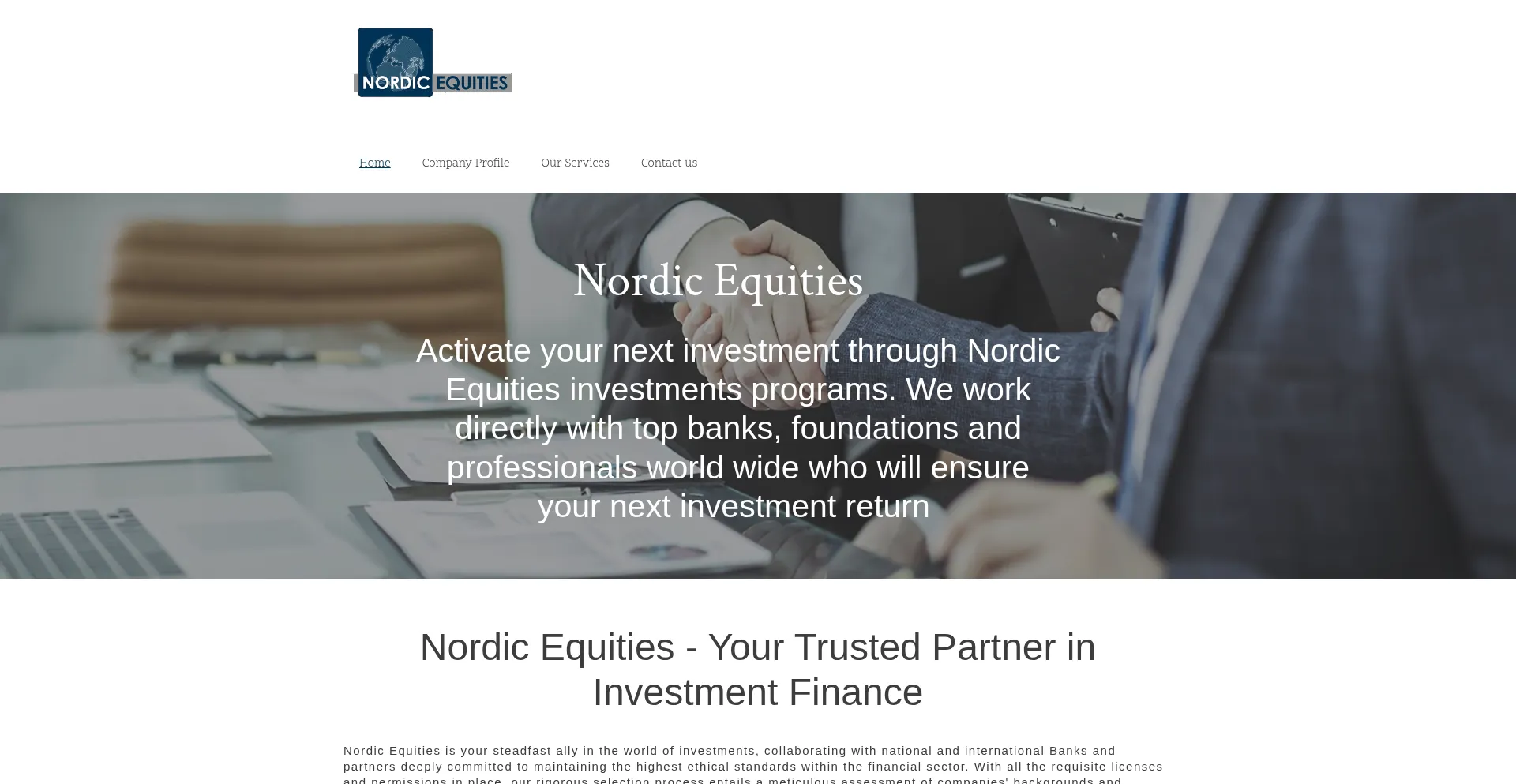 Nordicequities.dk Screenshot