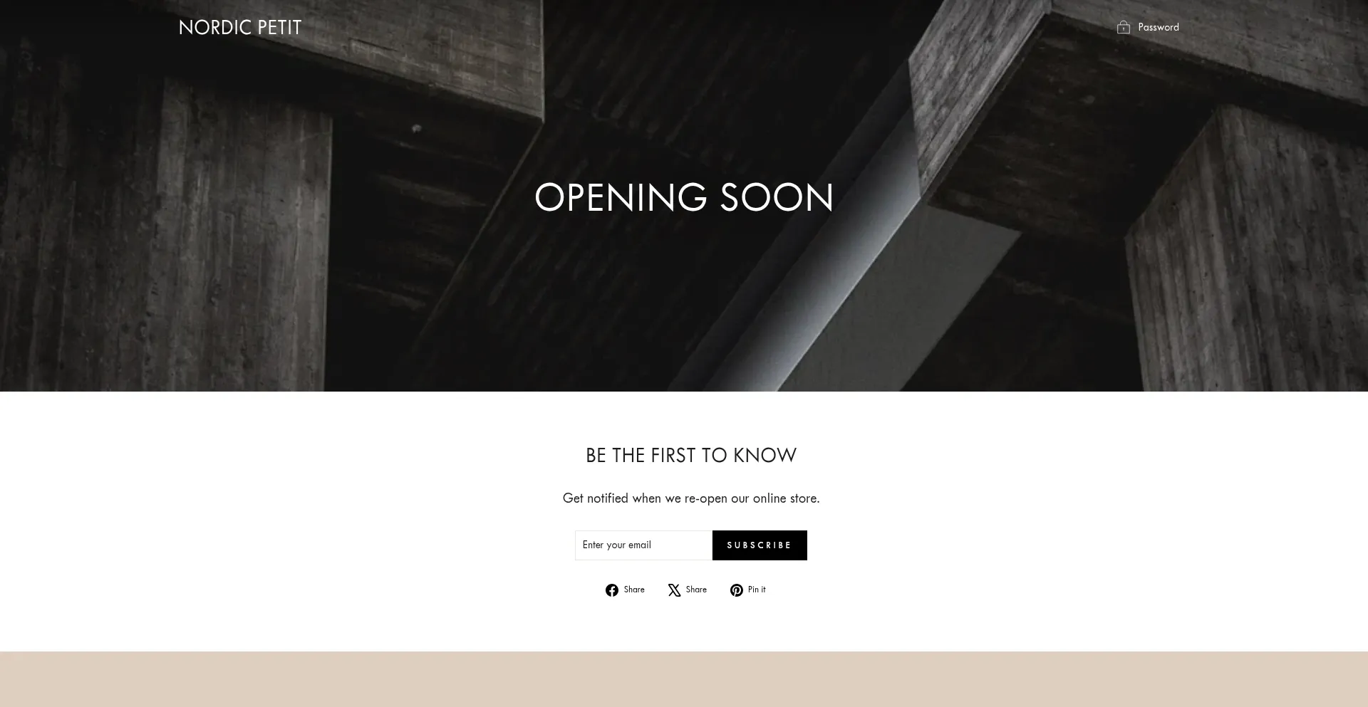 Website screenshot of Nordicpetit.com