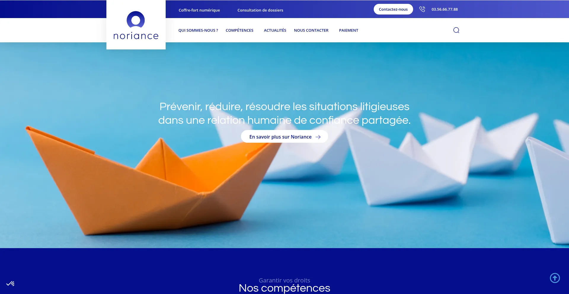 Noriance.fr Screenshot