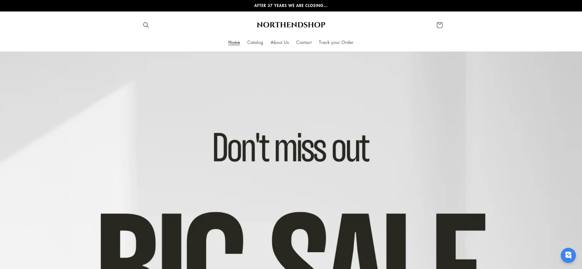 Website screenshot of Northend.shop