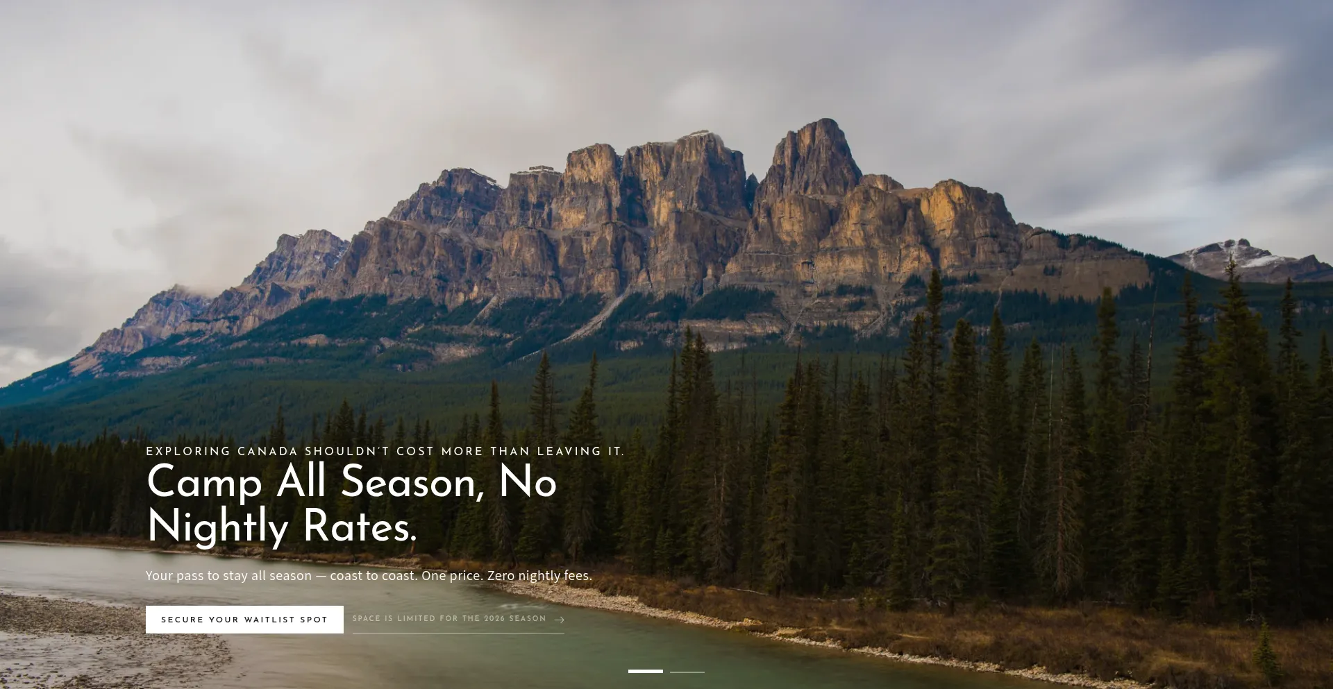 Website screenshot of Northernstay.com