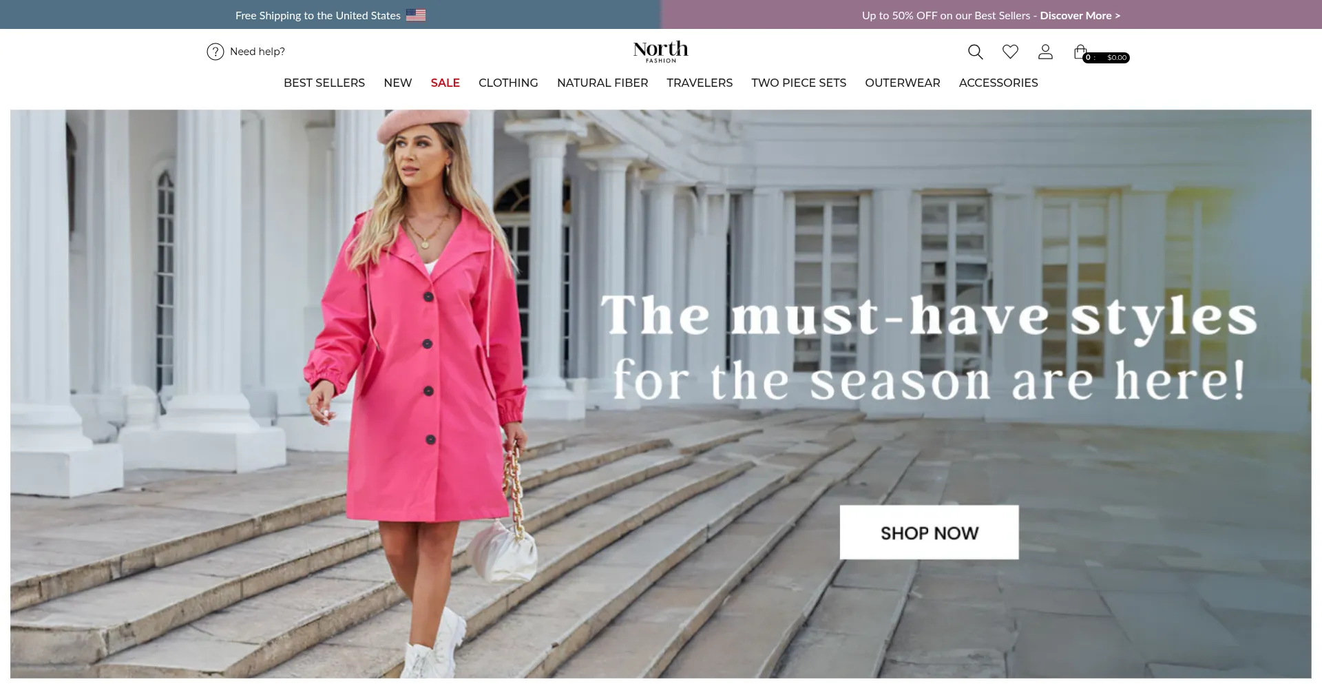 Northfashionstore.com Screenshot
