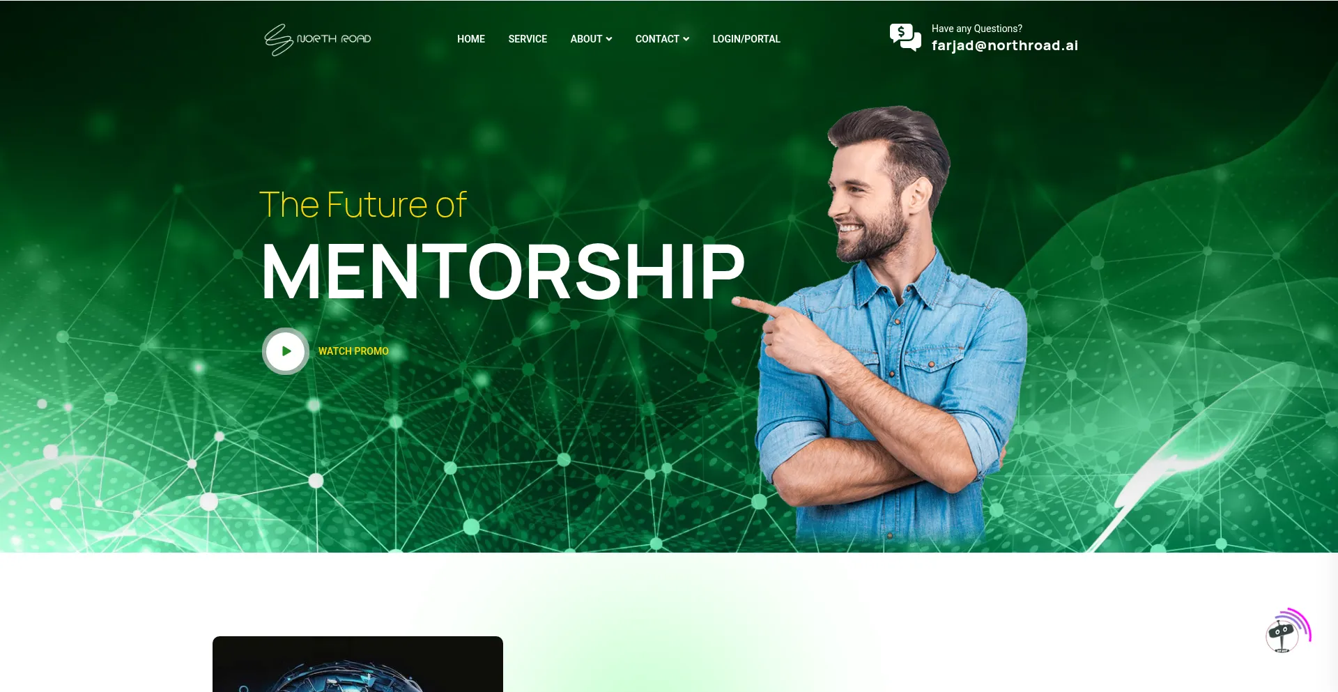 Website screenshot of Northroad.ai