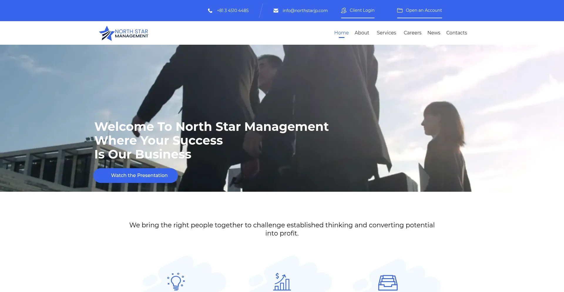 Website screenshot of Northstarjp.com