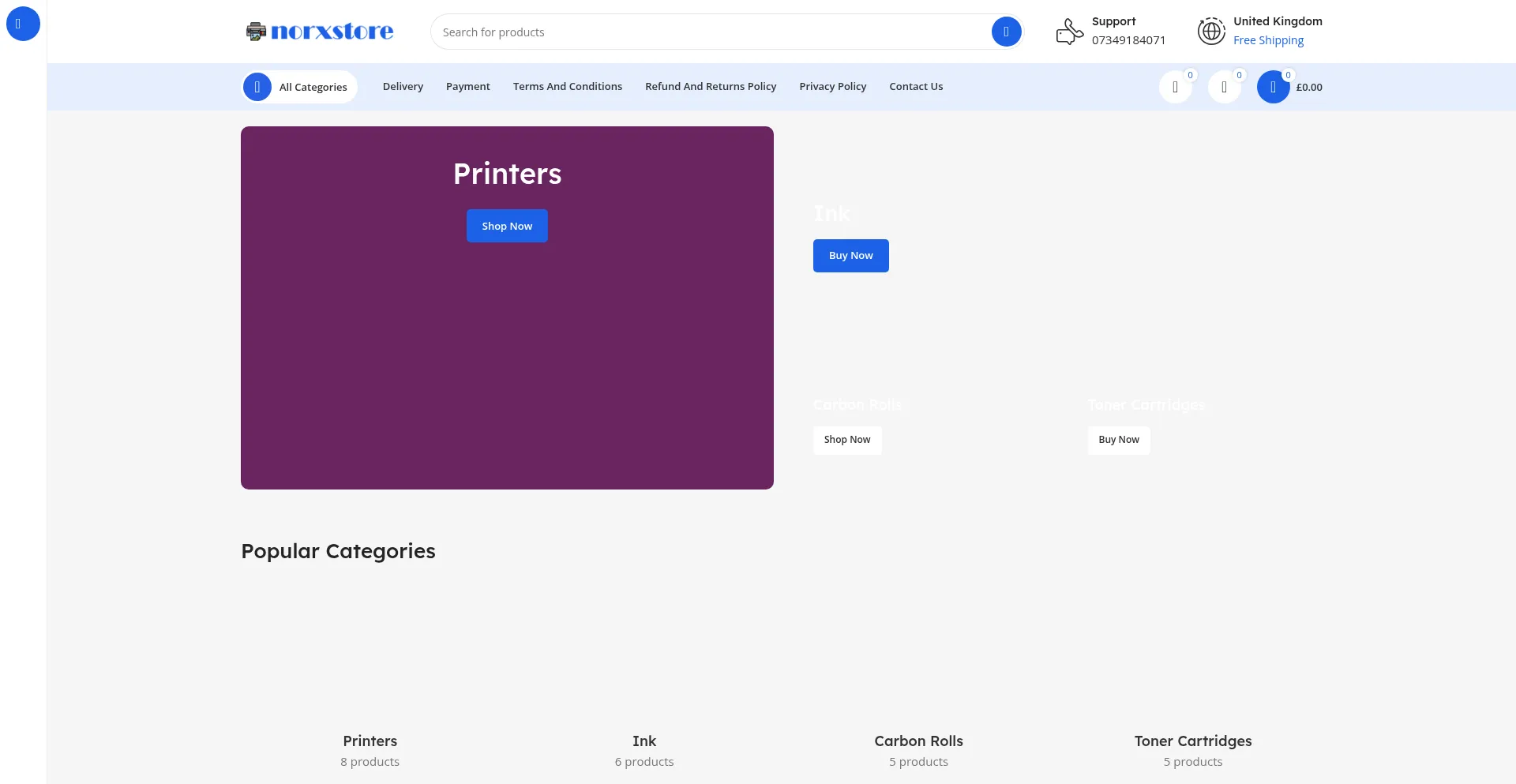 Norxstore.com Screenshot