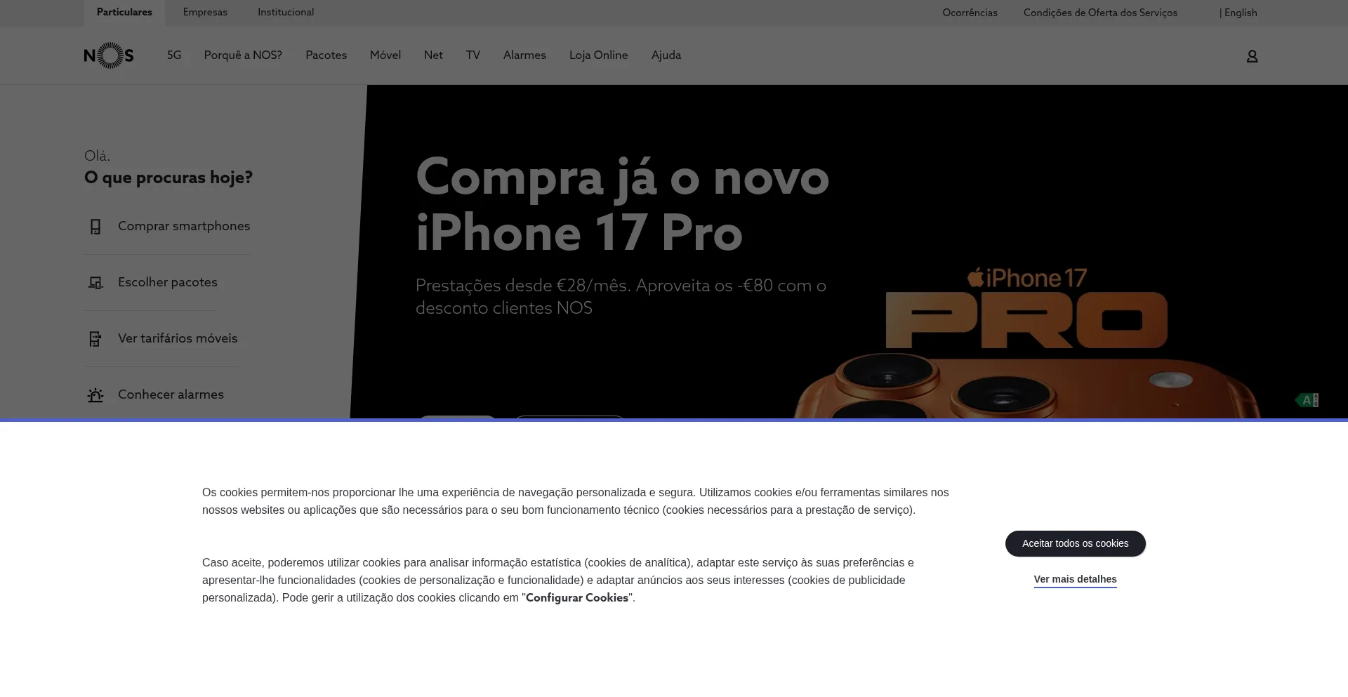 Nos.pt Screenshot
