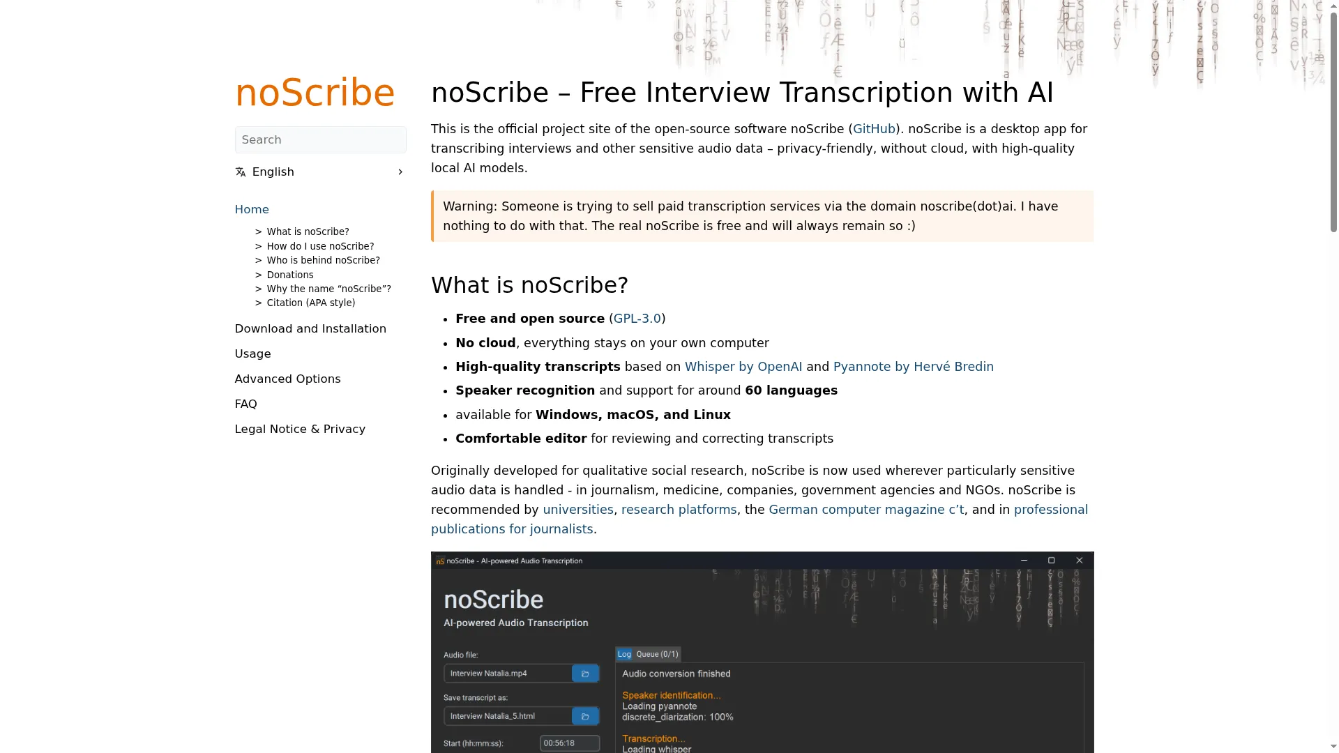 Noscribe.de