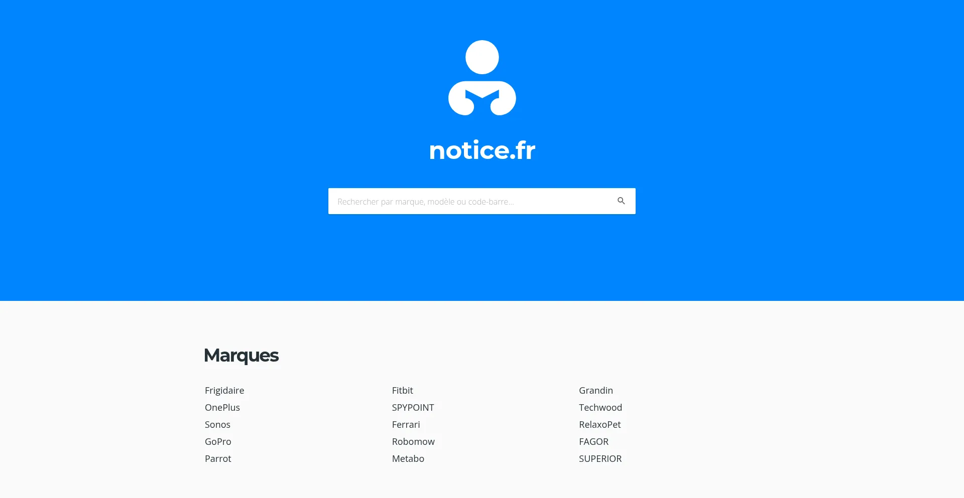 Notice.fr Screenshot