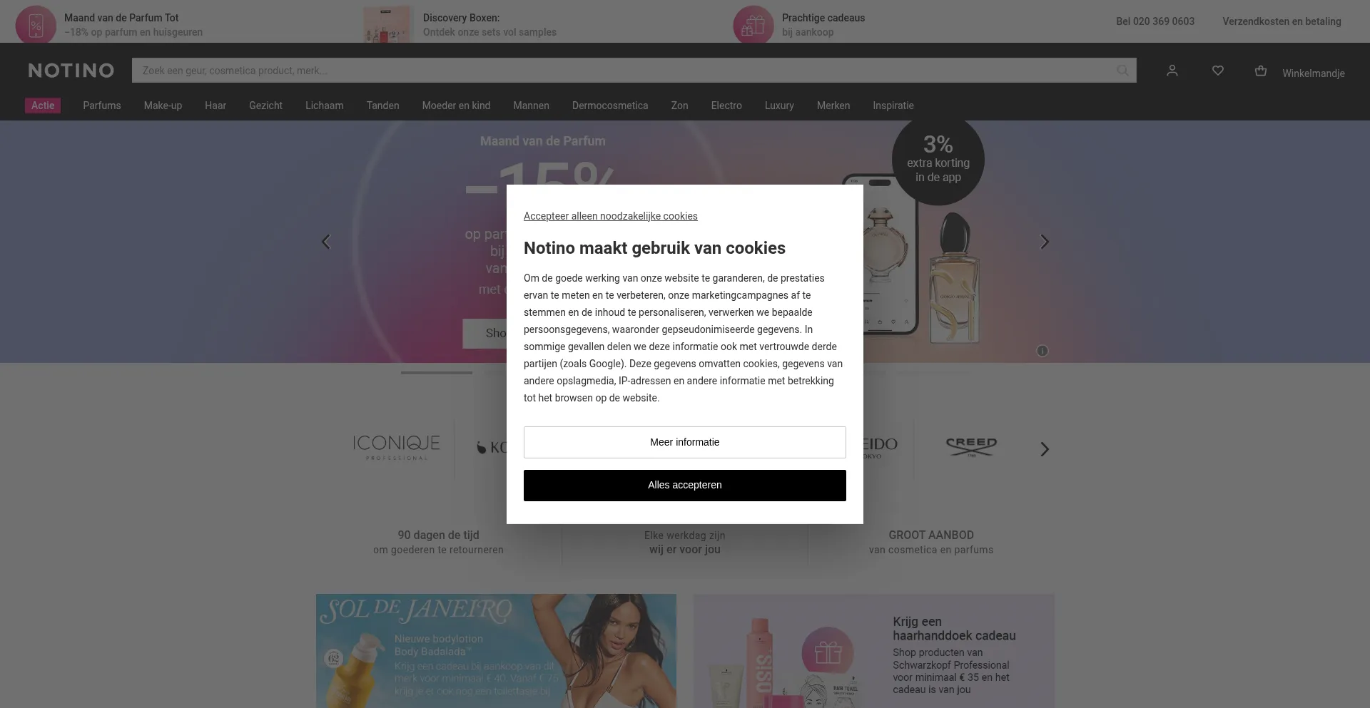 Notino.nl Screenshot