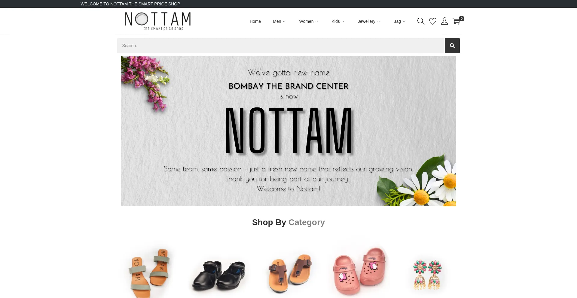 Website screenshot of Nottam.co