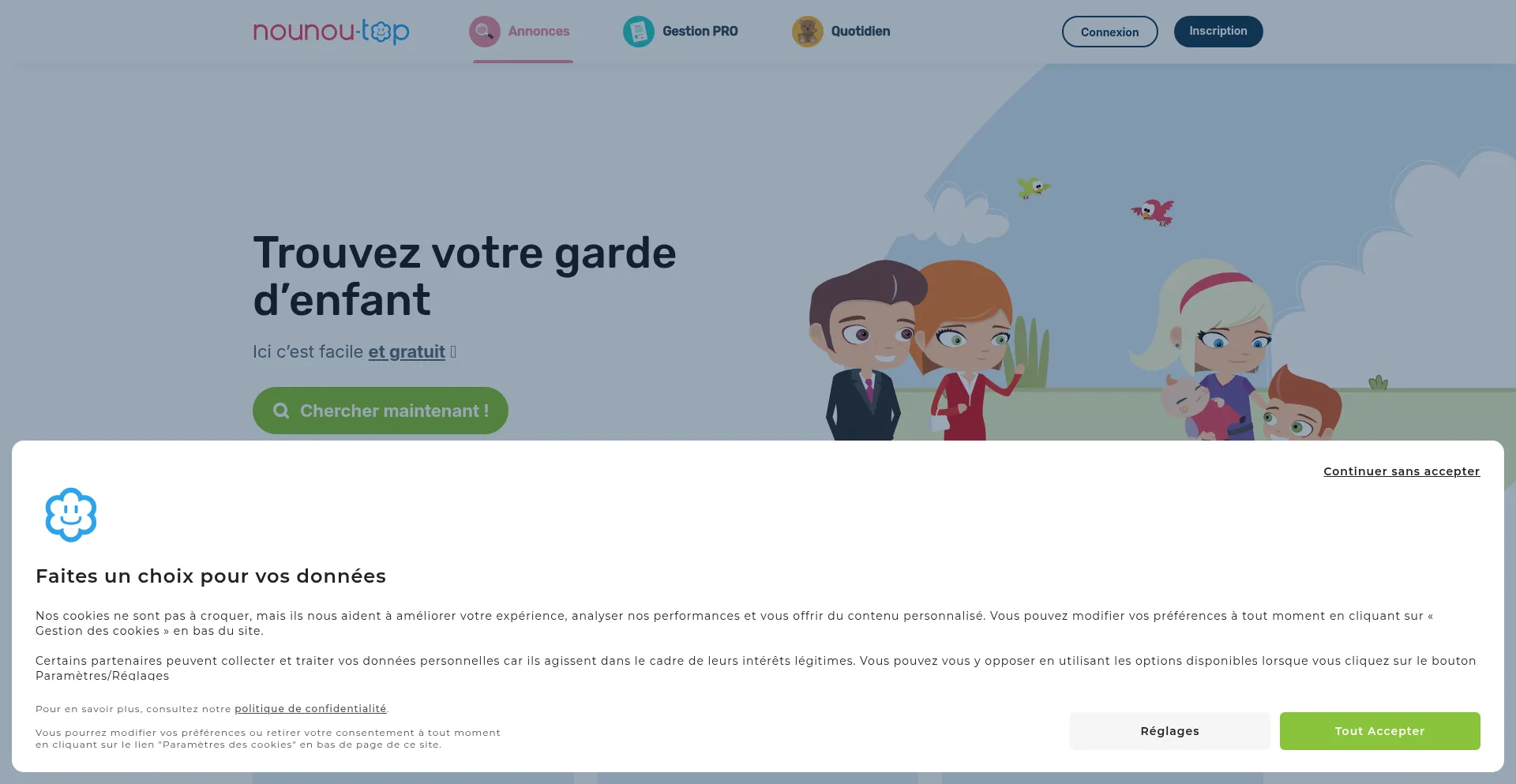 Nounou-top.fr Screenshot