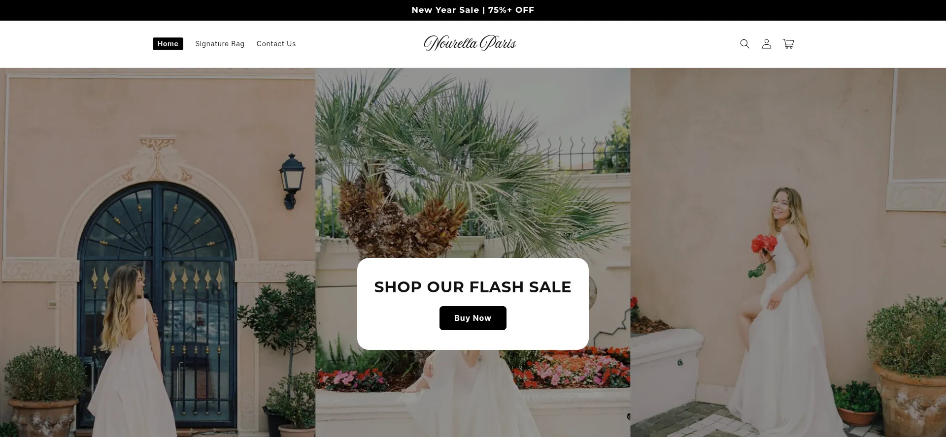 Website screenshot of Nourella-paris.com