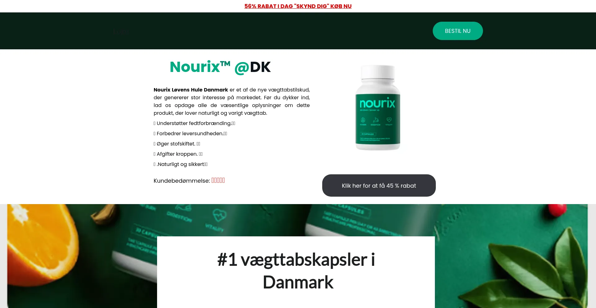 Nourix.dk Screenshot