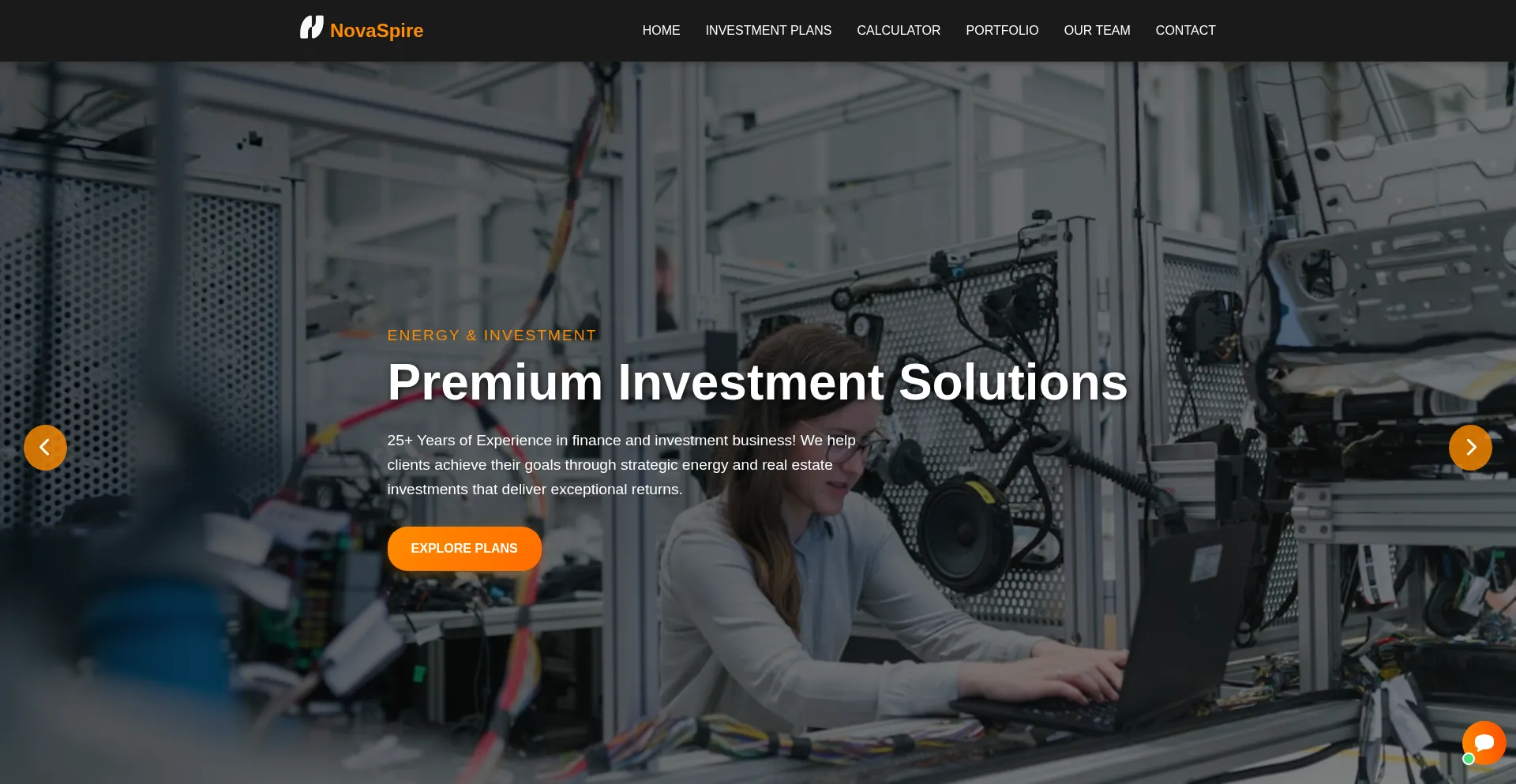 Website screenshot of Novaspiretitanium.com