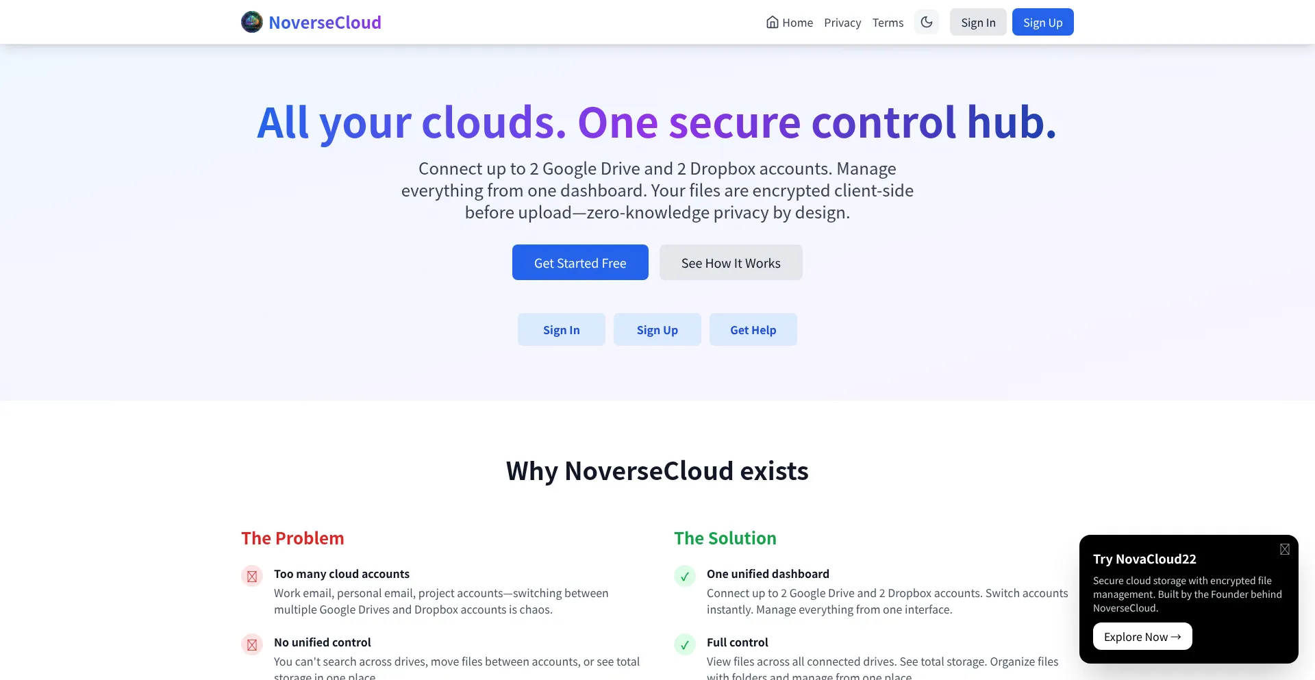 Noversecloud.me
