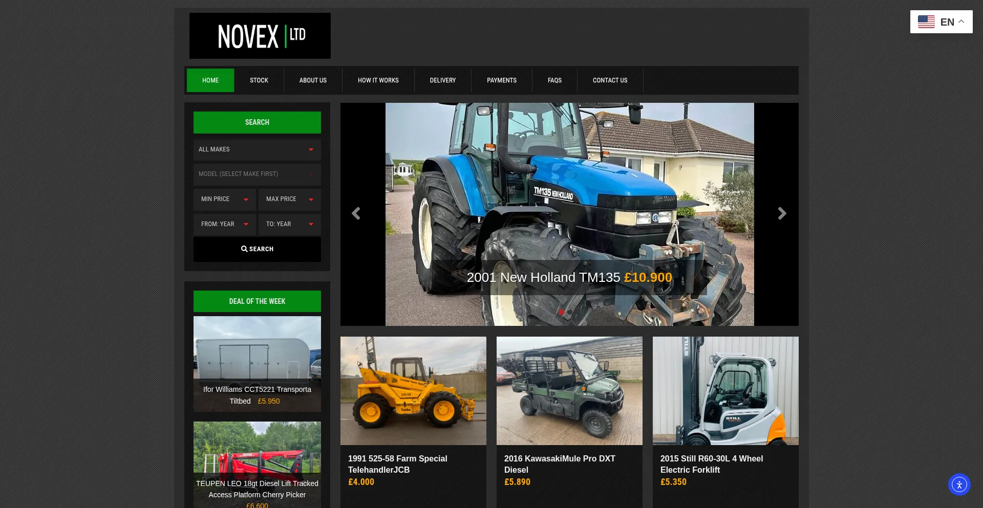 Novex-ltd.co.uk Screenshot