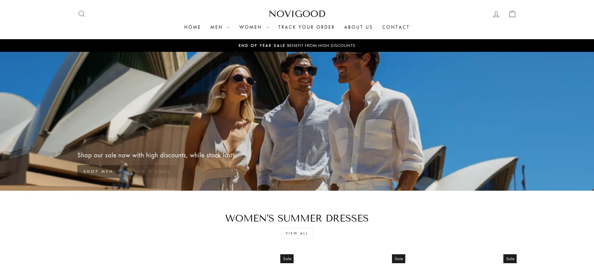 Website screenshot of Novigood.com