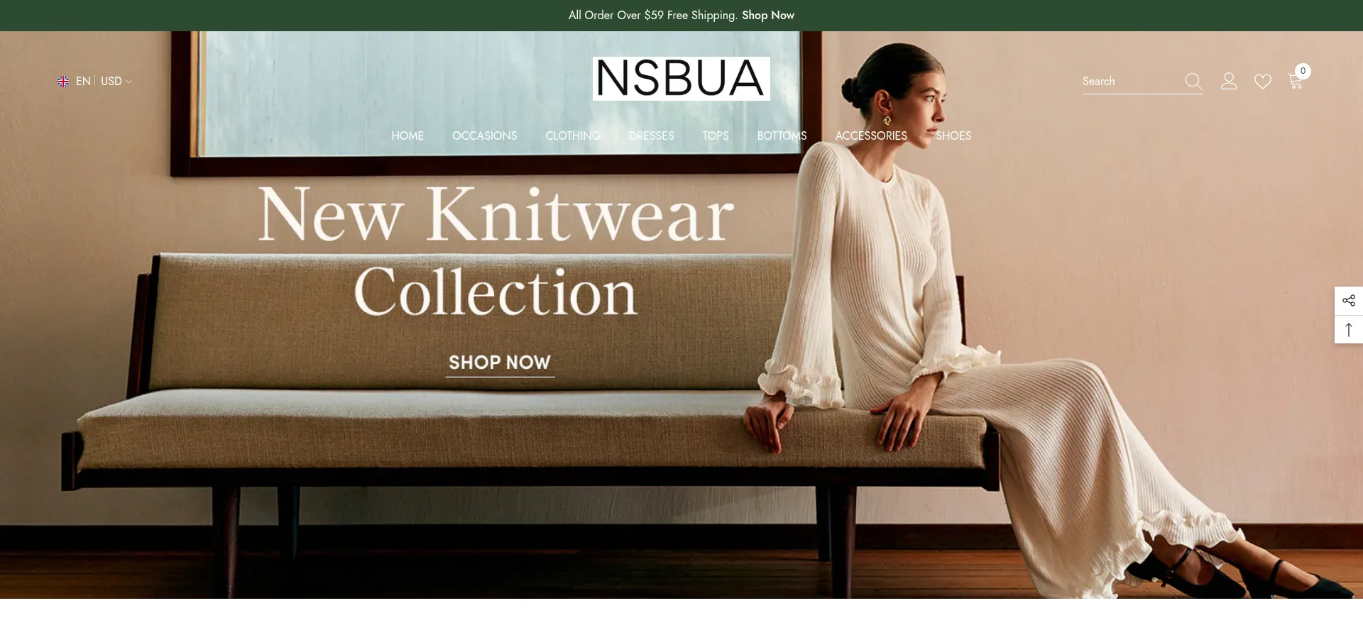 Website screenshot of Nsbua.com