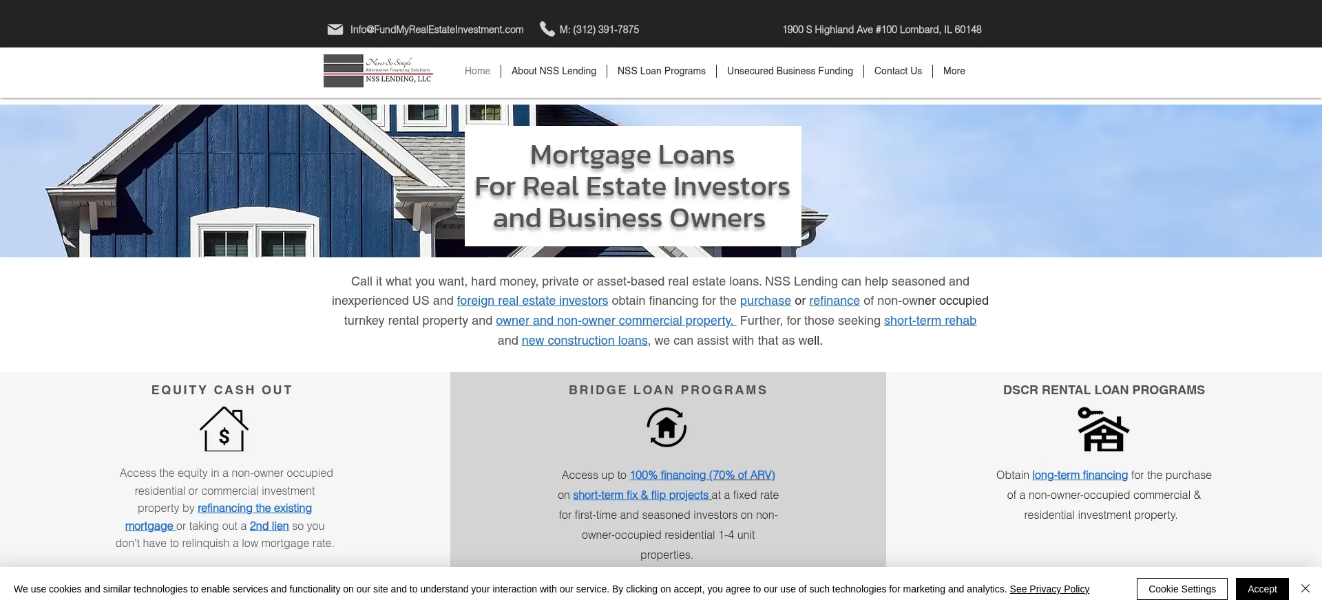 Nsslending.com Screenshot