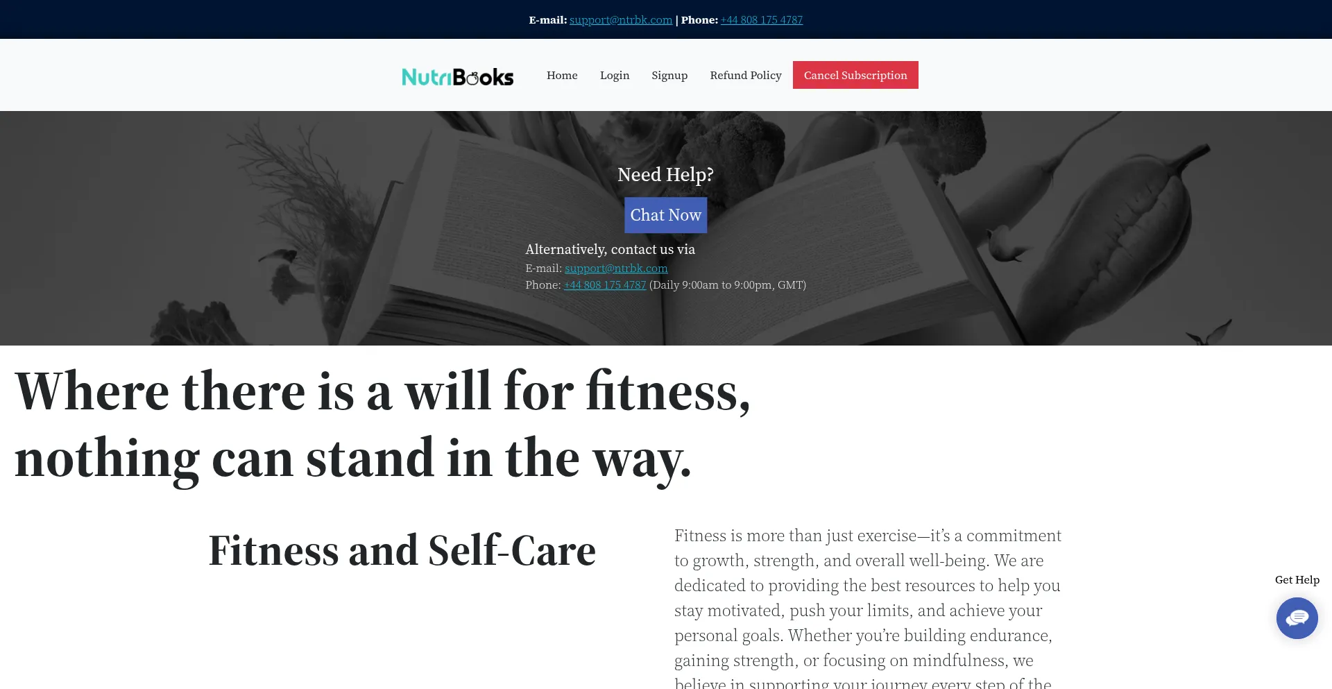 Website screenshot of Ntrbk.com