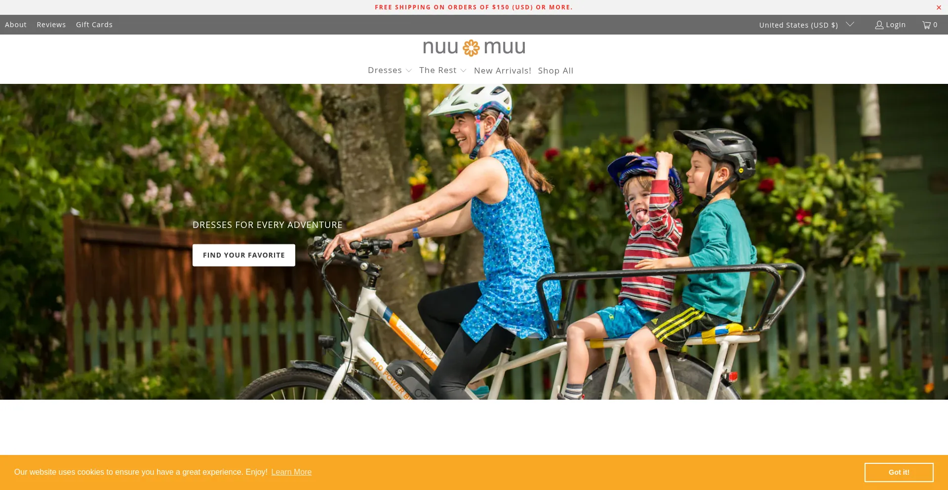 Website screenshot of Nuu-muu.com