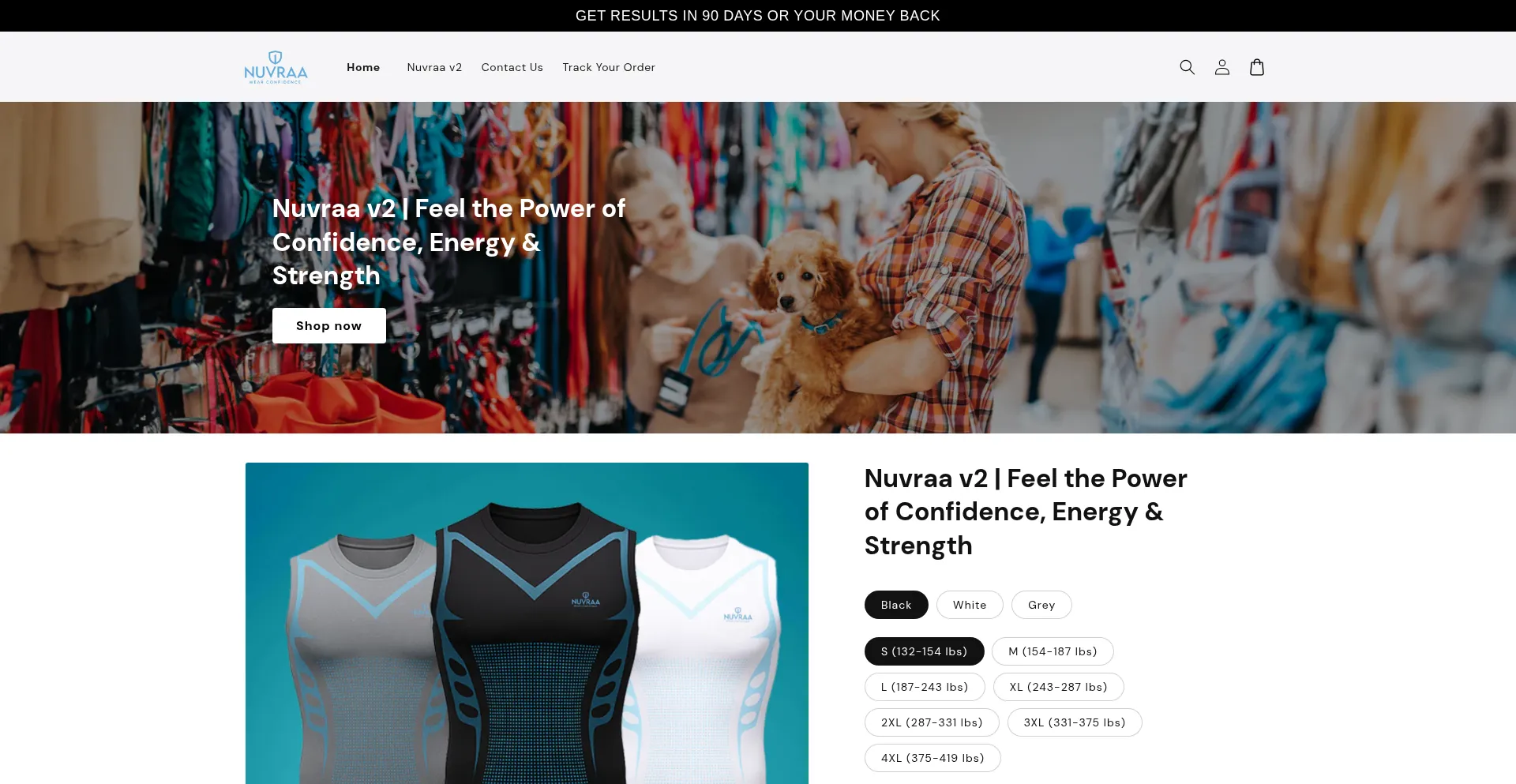 Nuvraa.store Screenshot