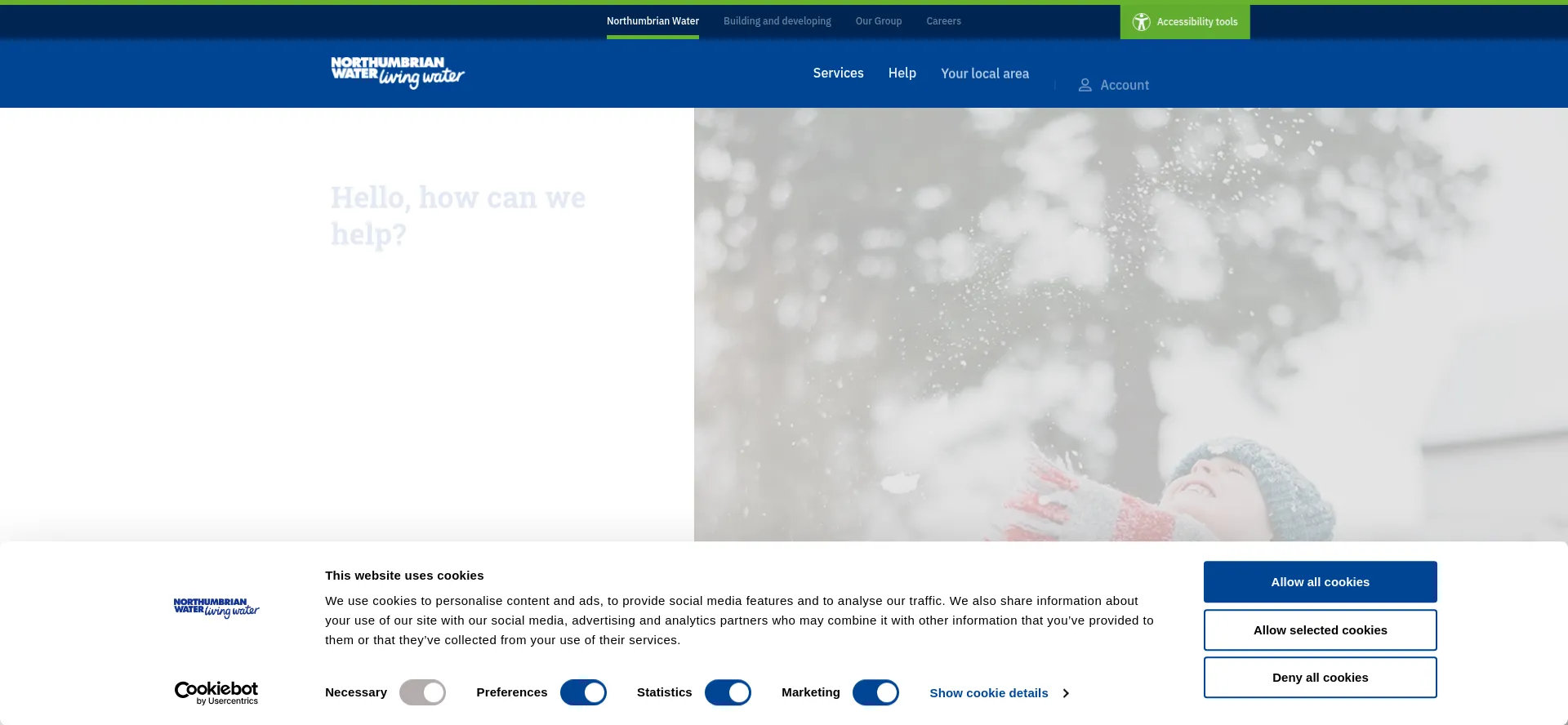 Website screenshot of Nwl.co.uk