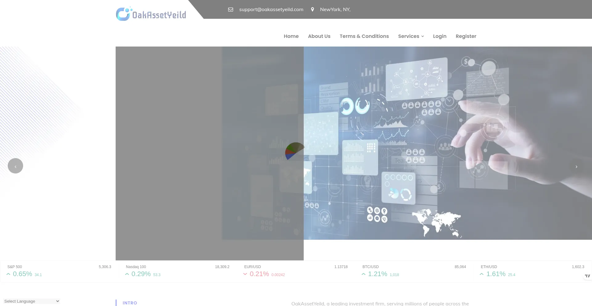 Oakassetyeild.com Screenshot
