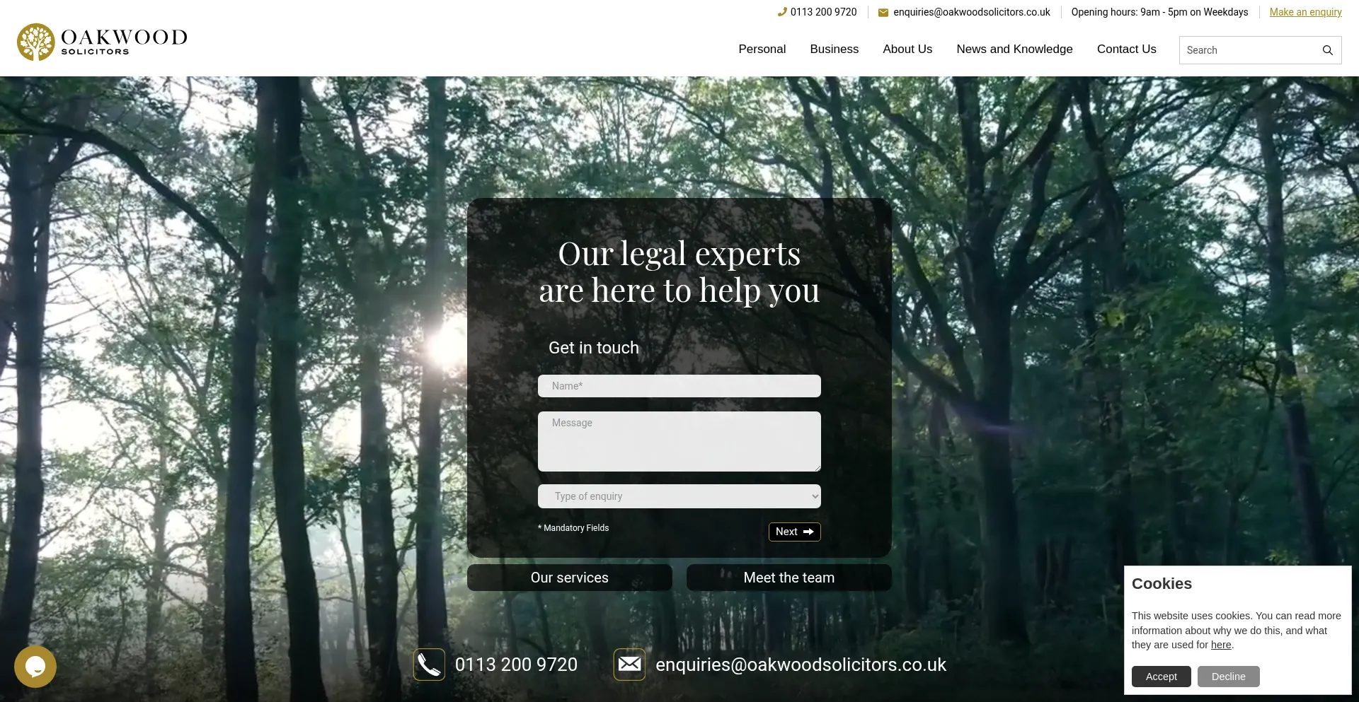 Oakwoodsolicitors.co.uk