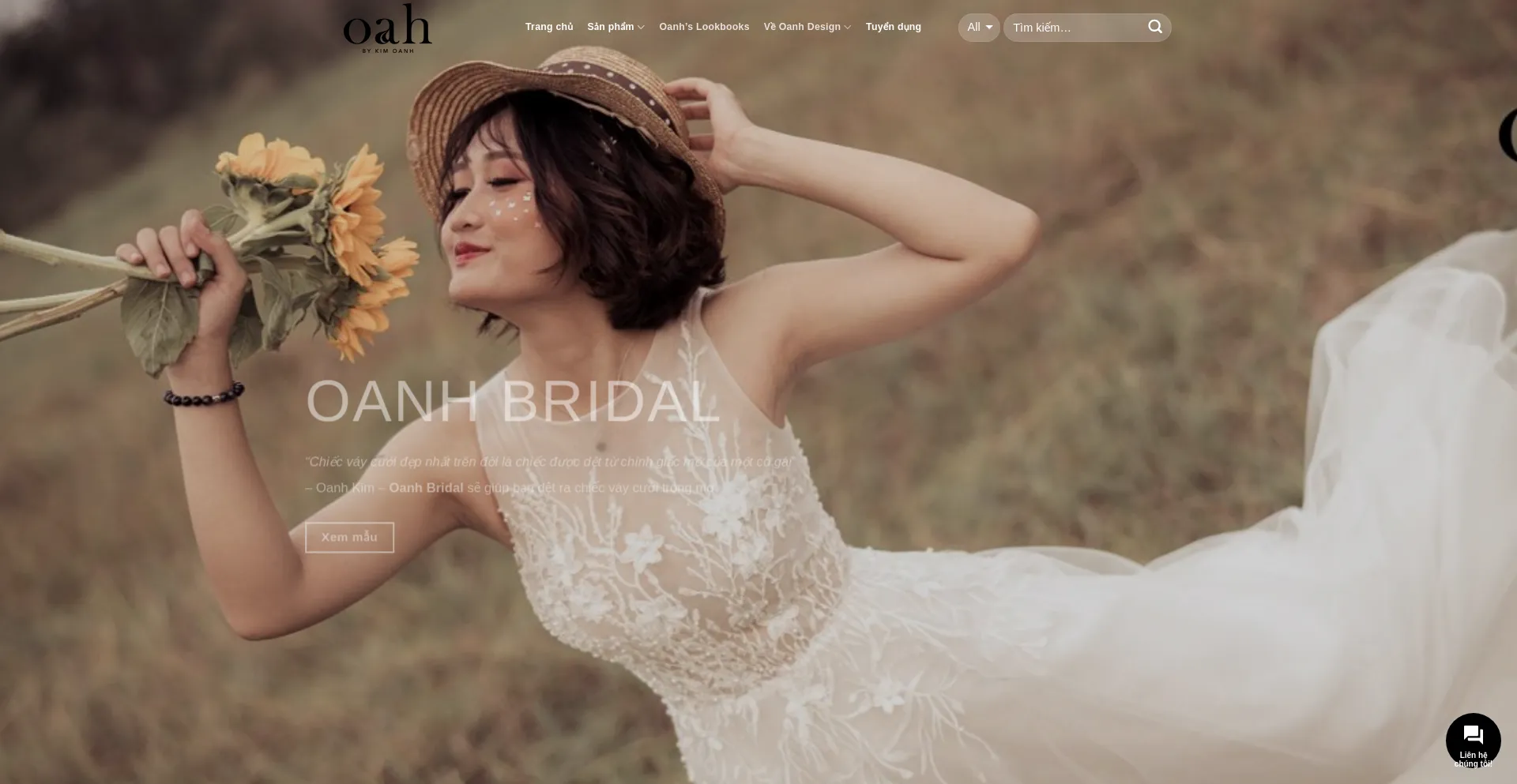 Website screenshot of Oanhdesign.com